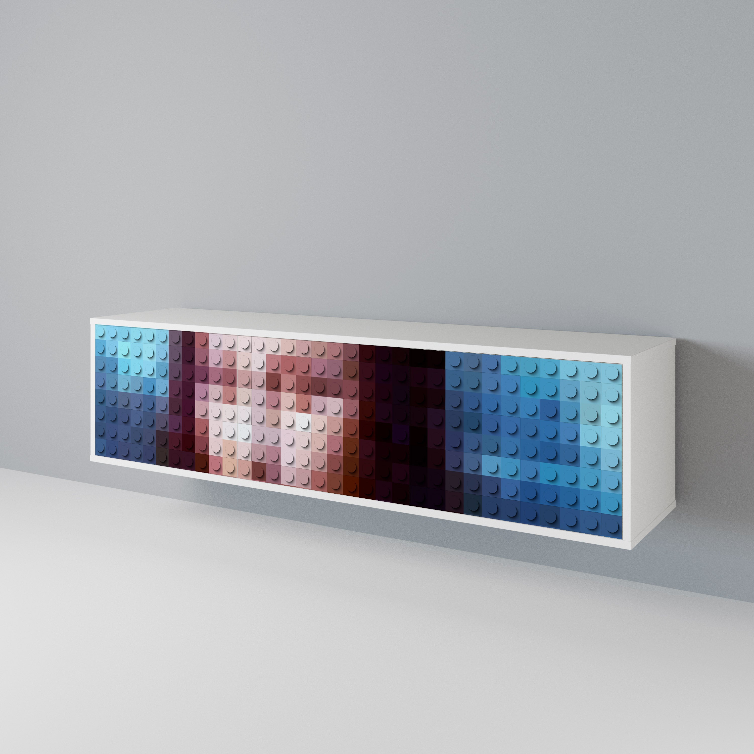 CONSTRUCTIVE ART Mueble de TV de 3 Puertas