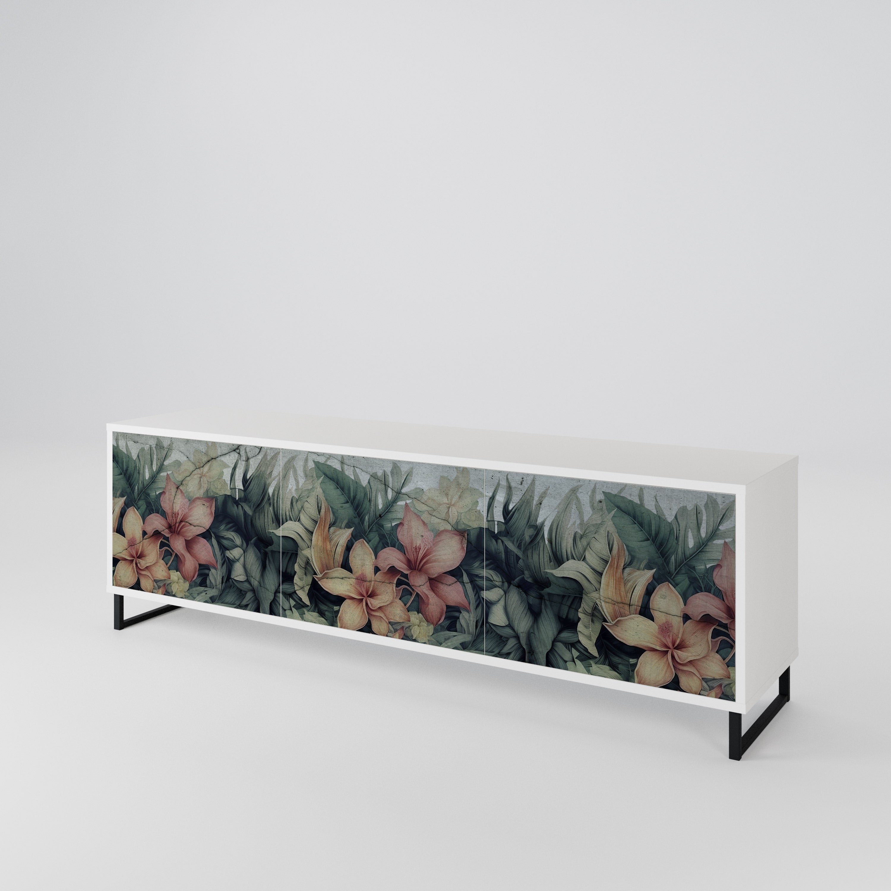 HEAVENLY BLOOM Mueble de TV de 3 Puertas