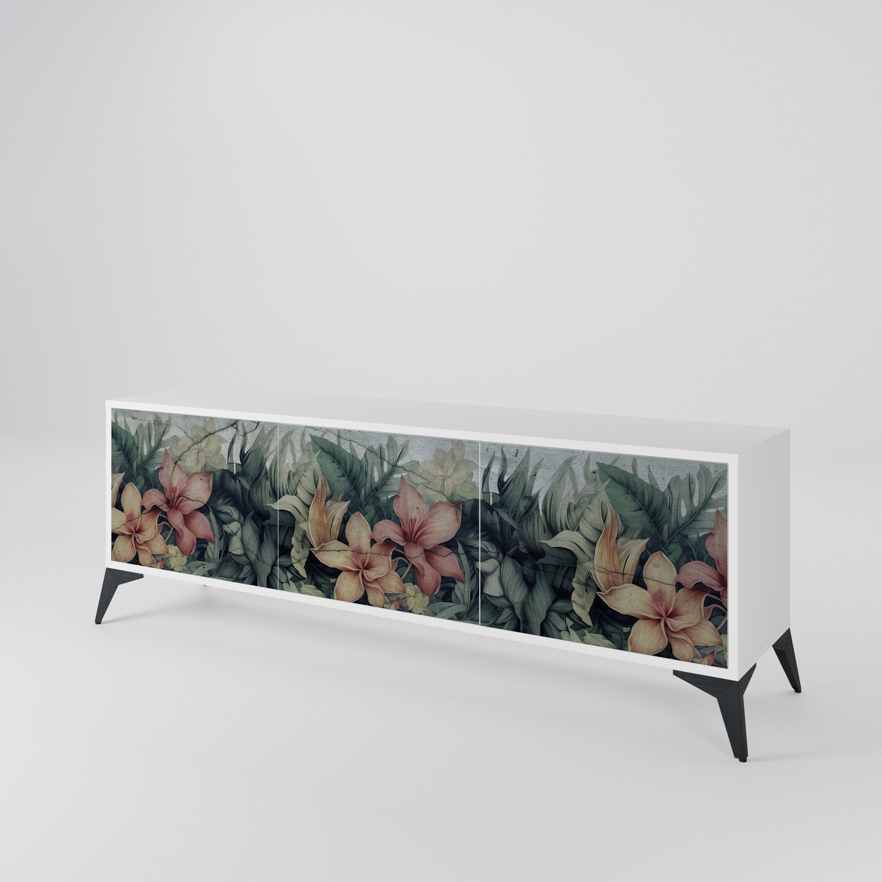 HEAVENLY BLOOM Mueble de TV de 3 Puertas