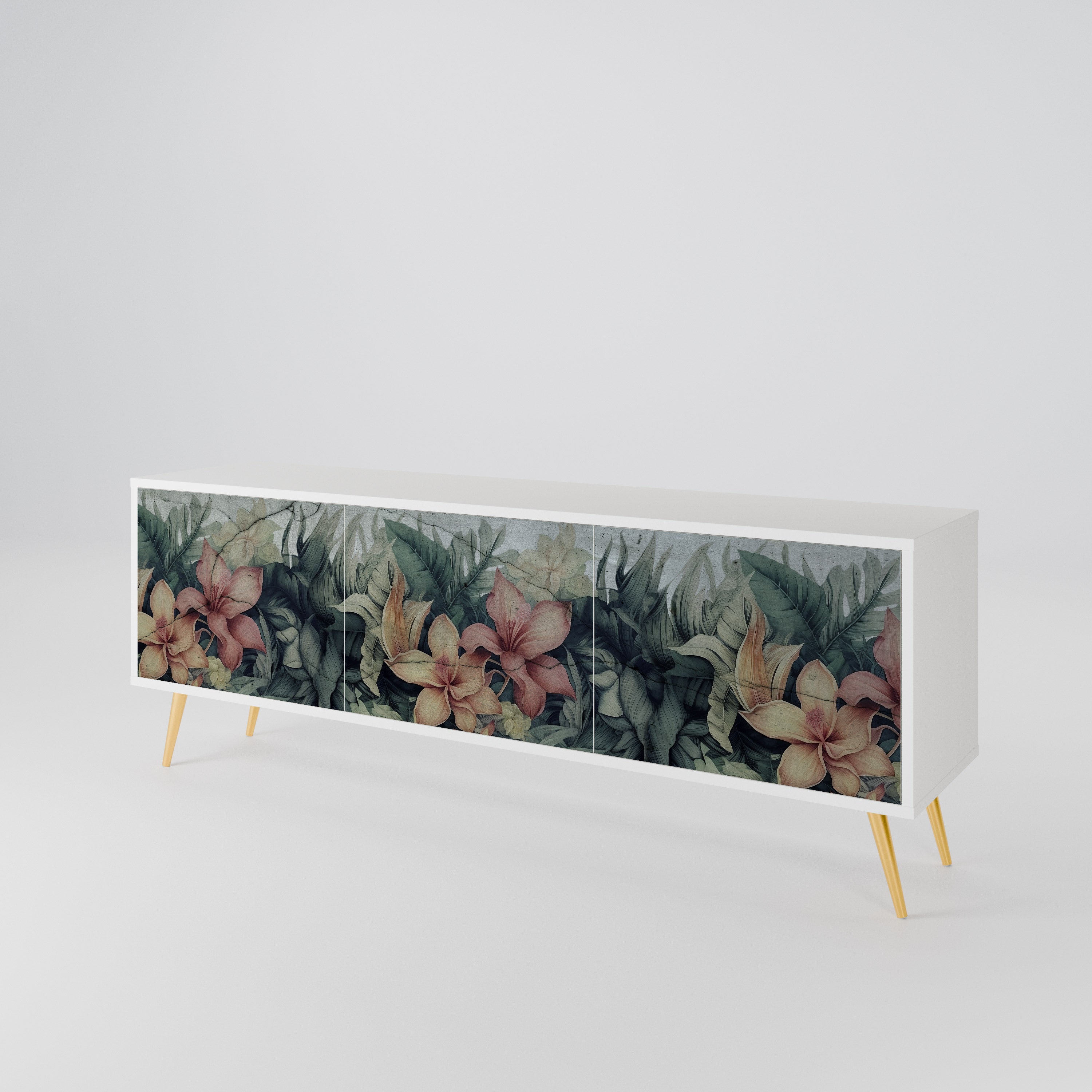 HEAVENLY BLOOM Mueble de TV de 3 Puertas