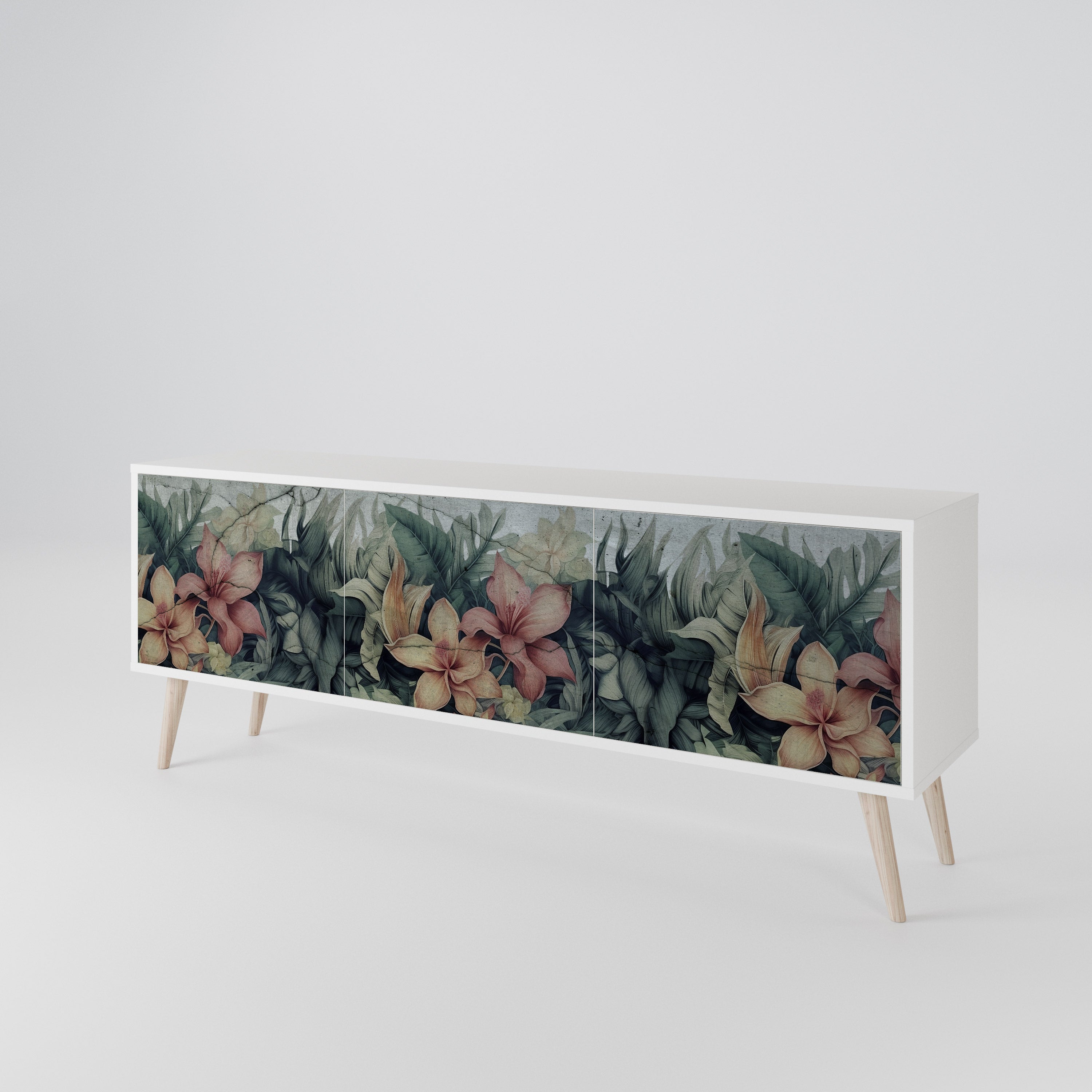 HEAVENLY BLOOM Mueble de TV de 3 Puertas
