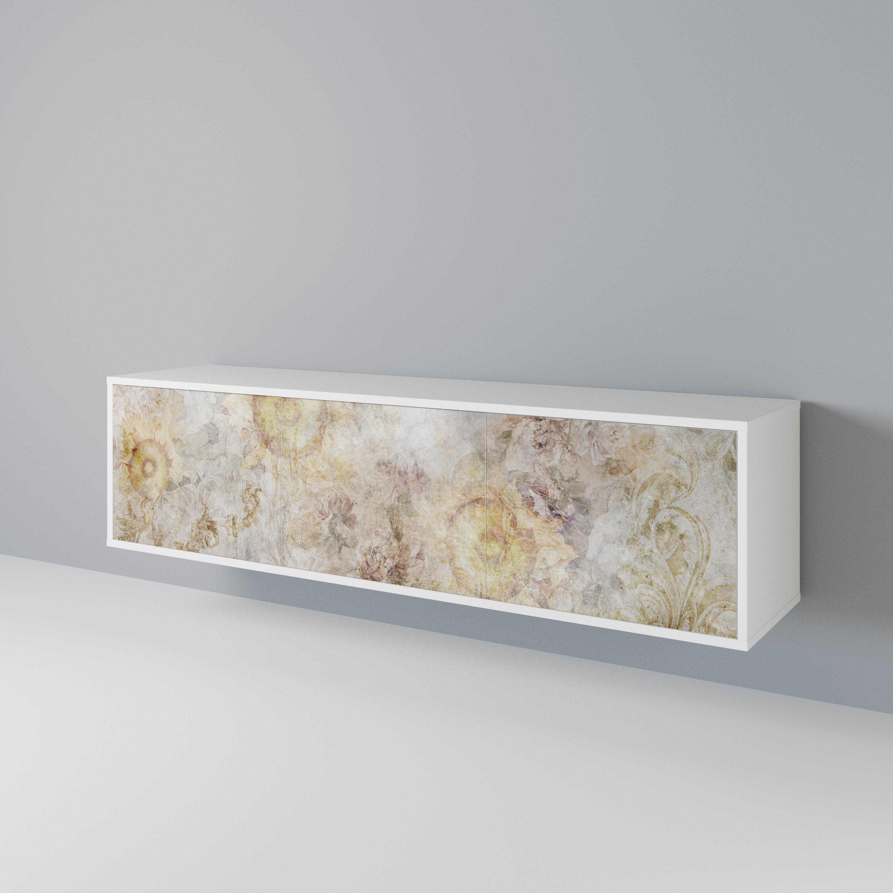 SUNFLOWER BLUR Mueble de TV de 3 Puertas