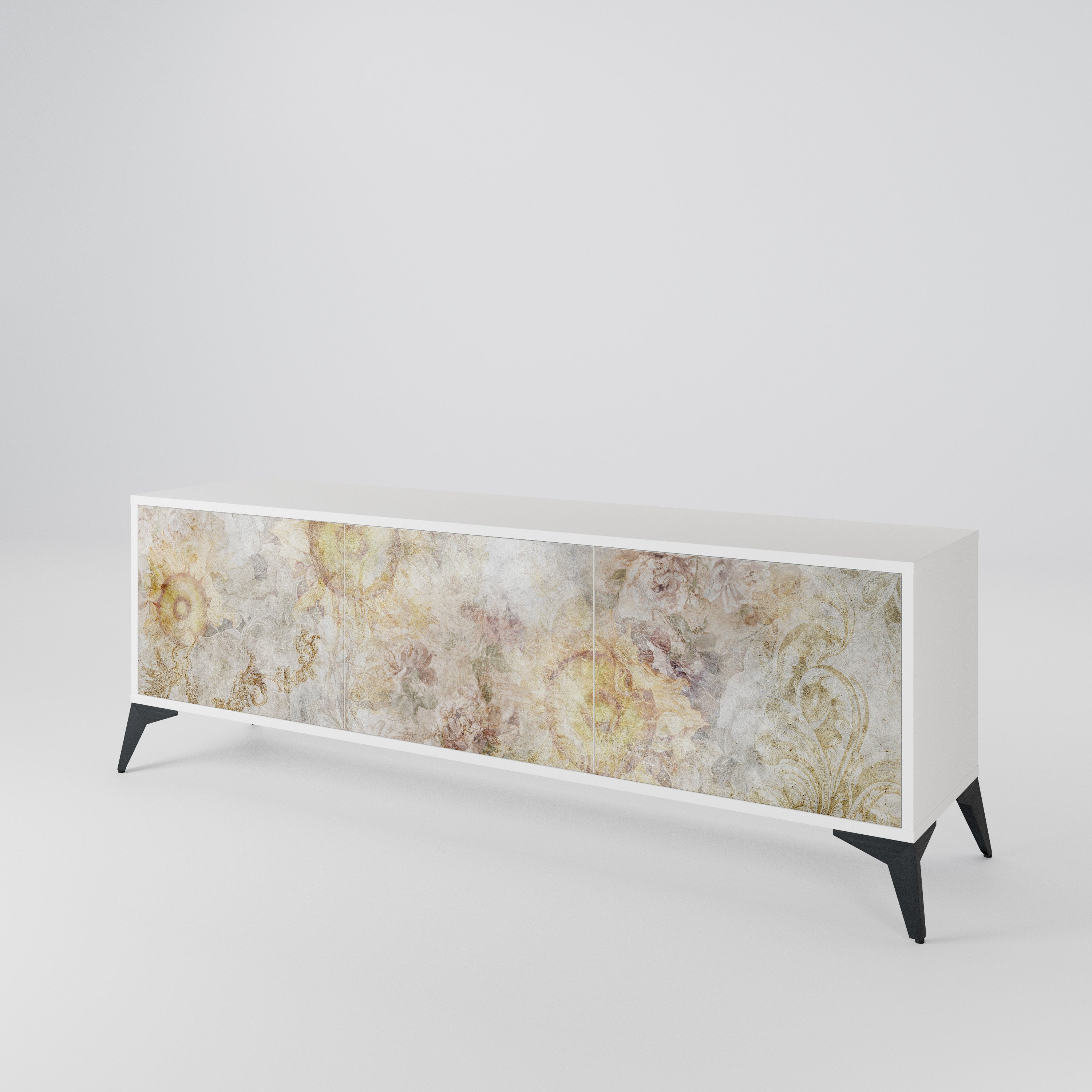 SUNFLOWER BLUR Mueble de TV de 3 Puertas