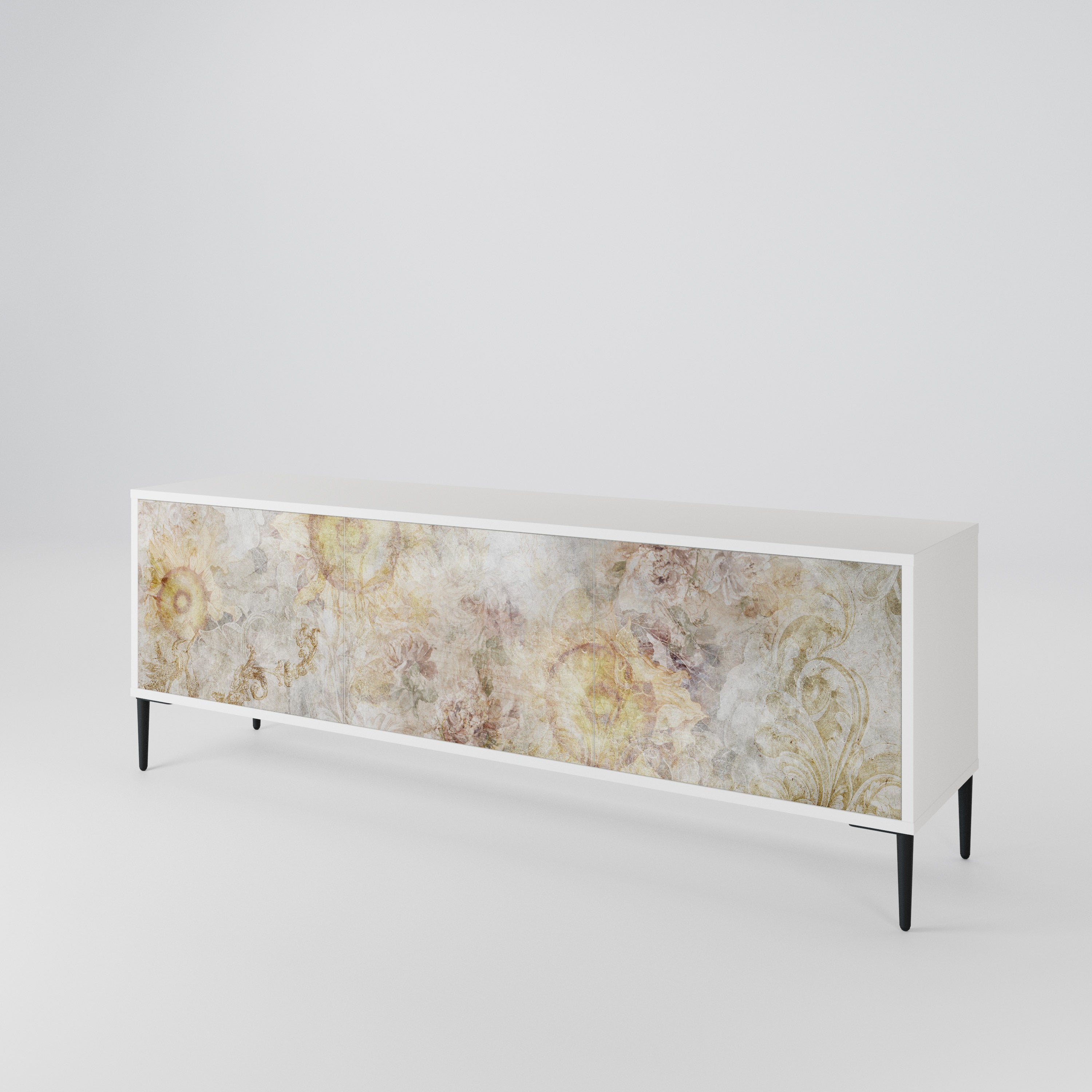 SUNFLOWER BLUR Mueble de TV de 3 Puertas