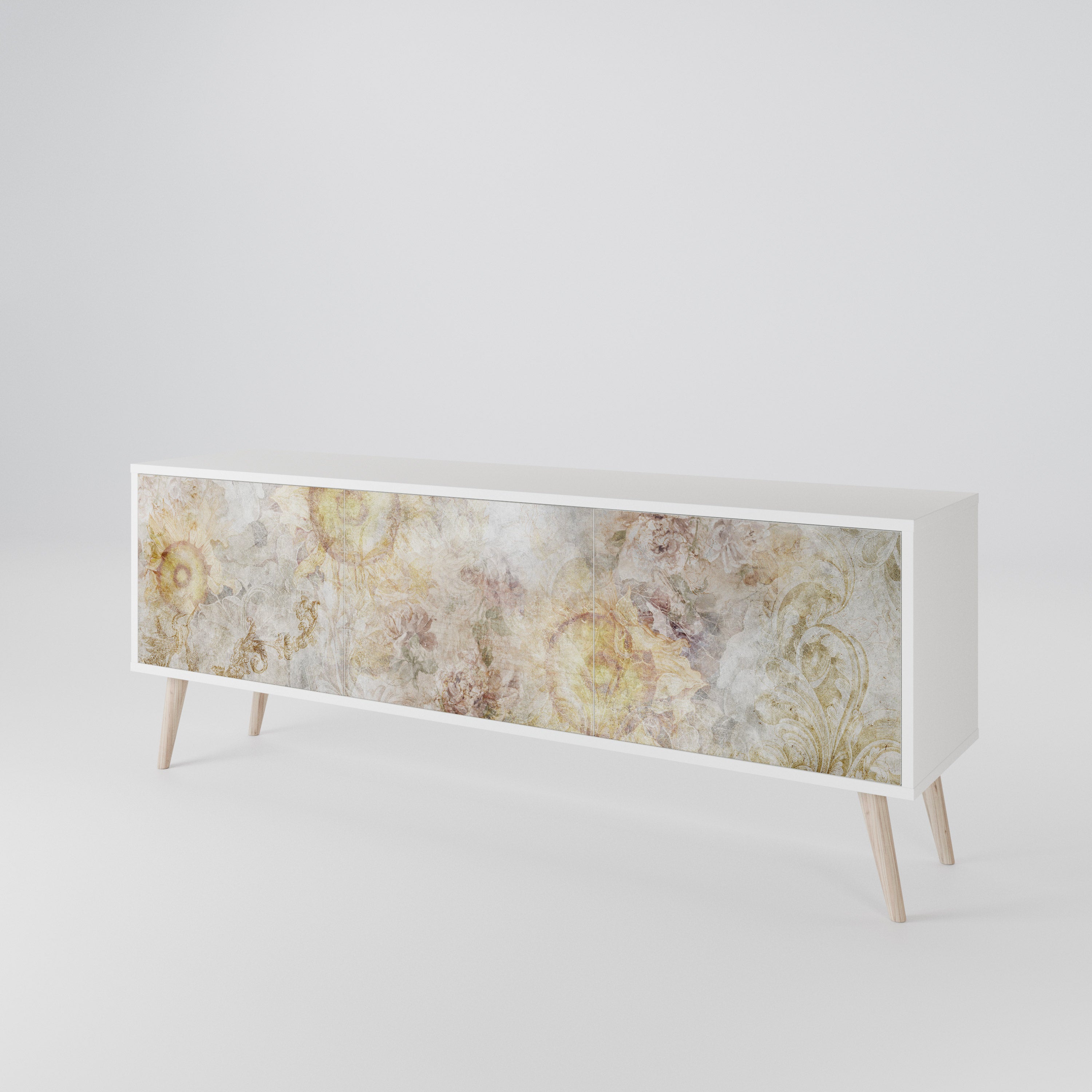 SUNFLOWER BLUR Mueble de TV de 3 Puertas