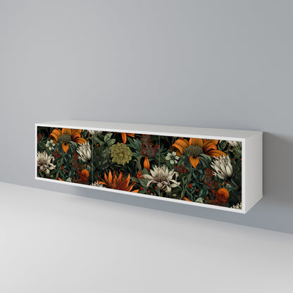 MIDNIGHT SPROUT Mueble de TV de 3 Puertas