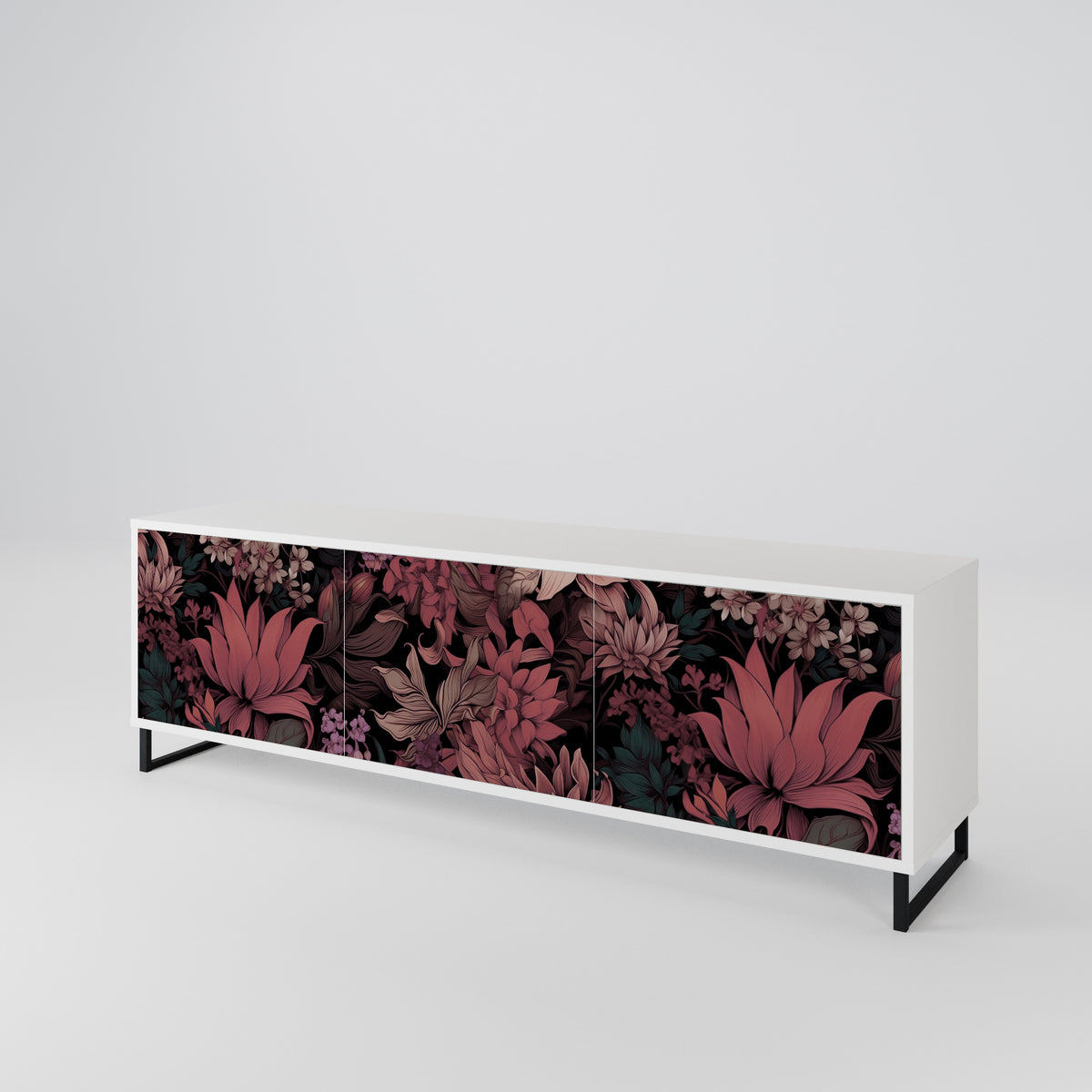 FLORAL WHISPER Móvel de TV de 3 Portas