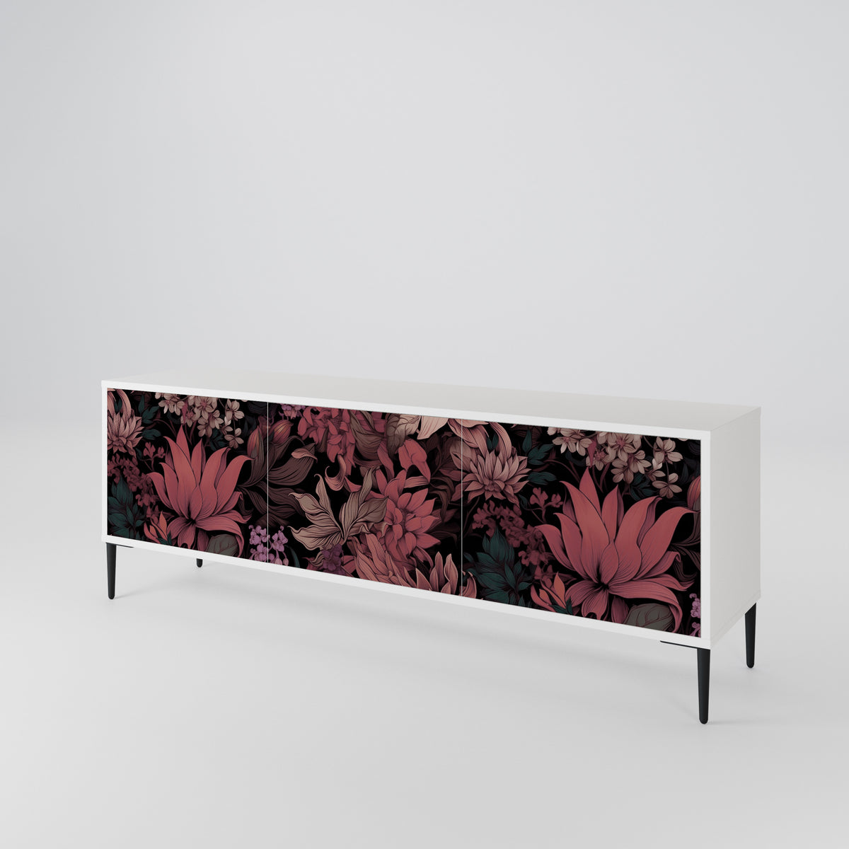 FLORAL WHISPER Móvel de TV de 3 Portas