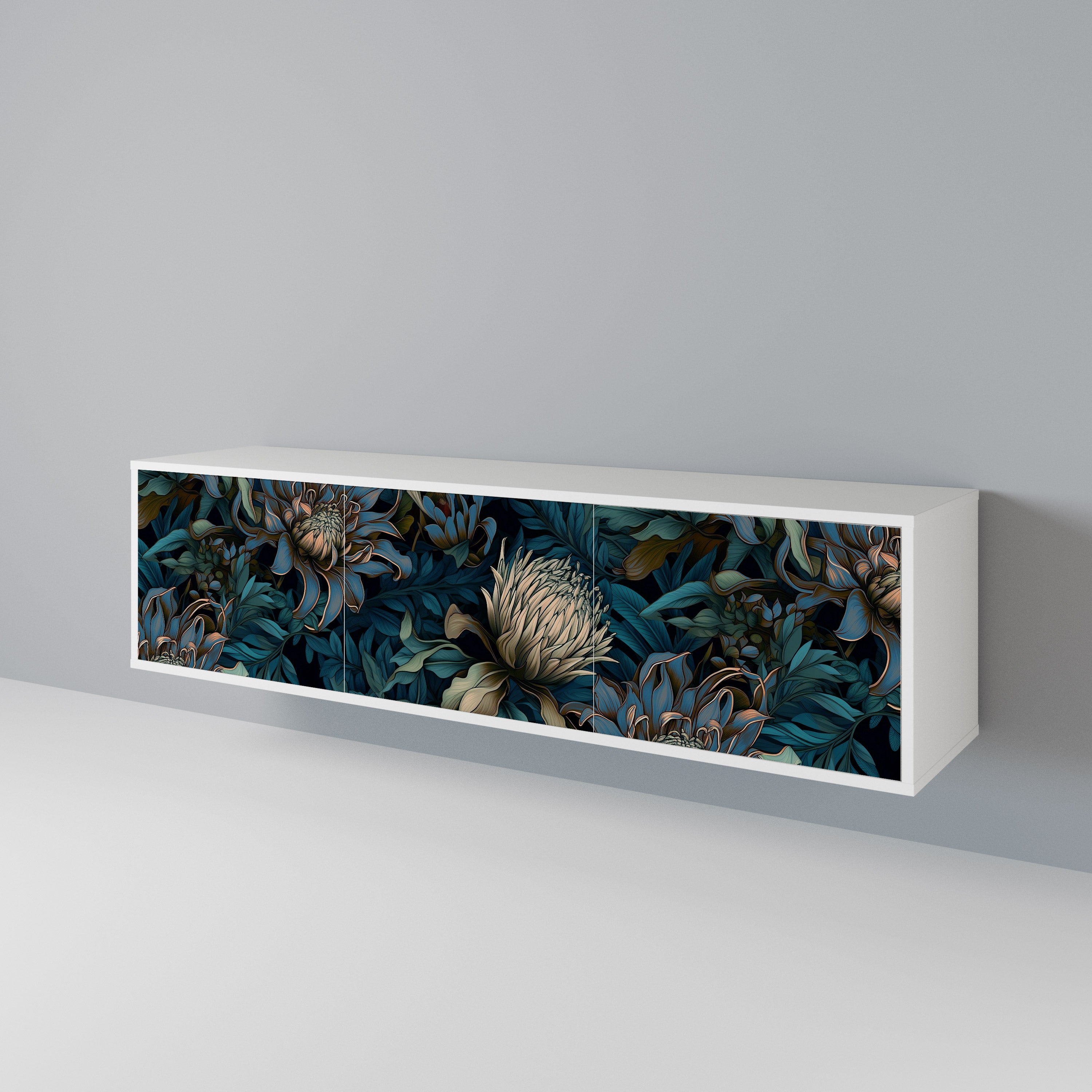 TWILIGHT BLOOM Mueble de TV de 3 Puertas