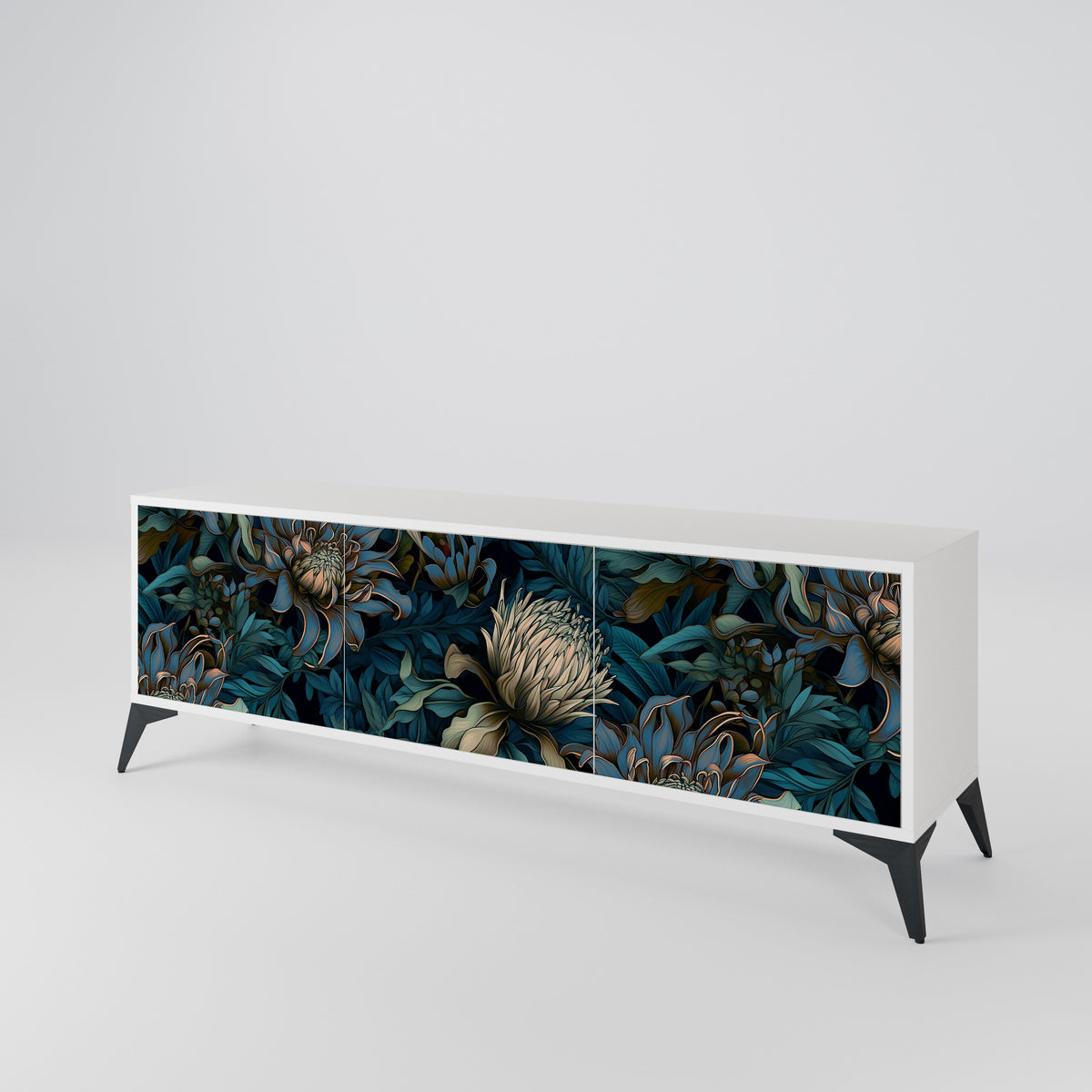 TWILIGHT BLOOM 3-Door TV Cabinet