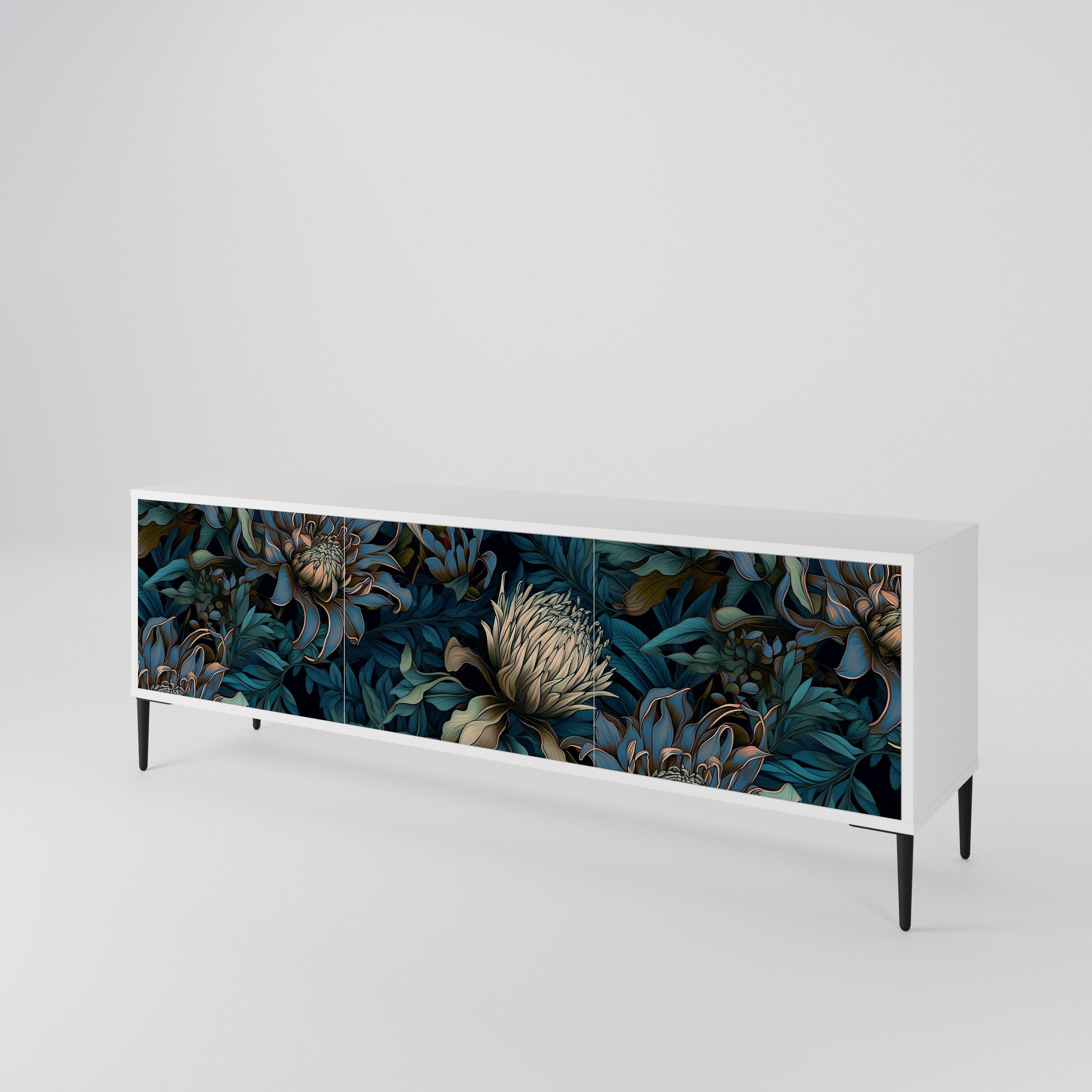 TWILIGHT BLOOM Mueble de TV de 3 Puertas