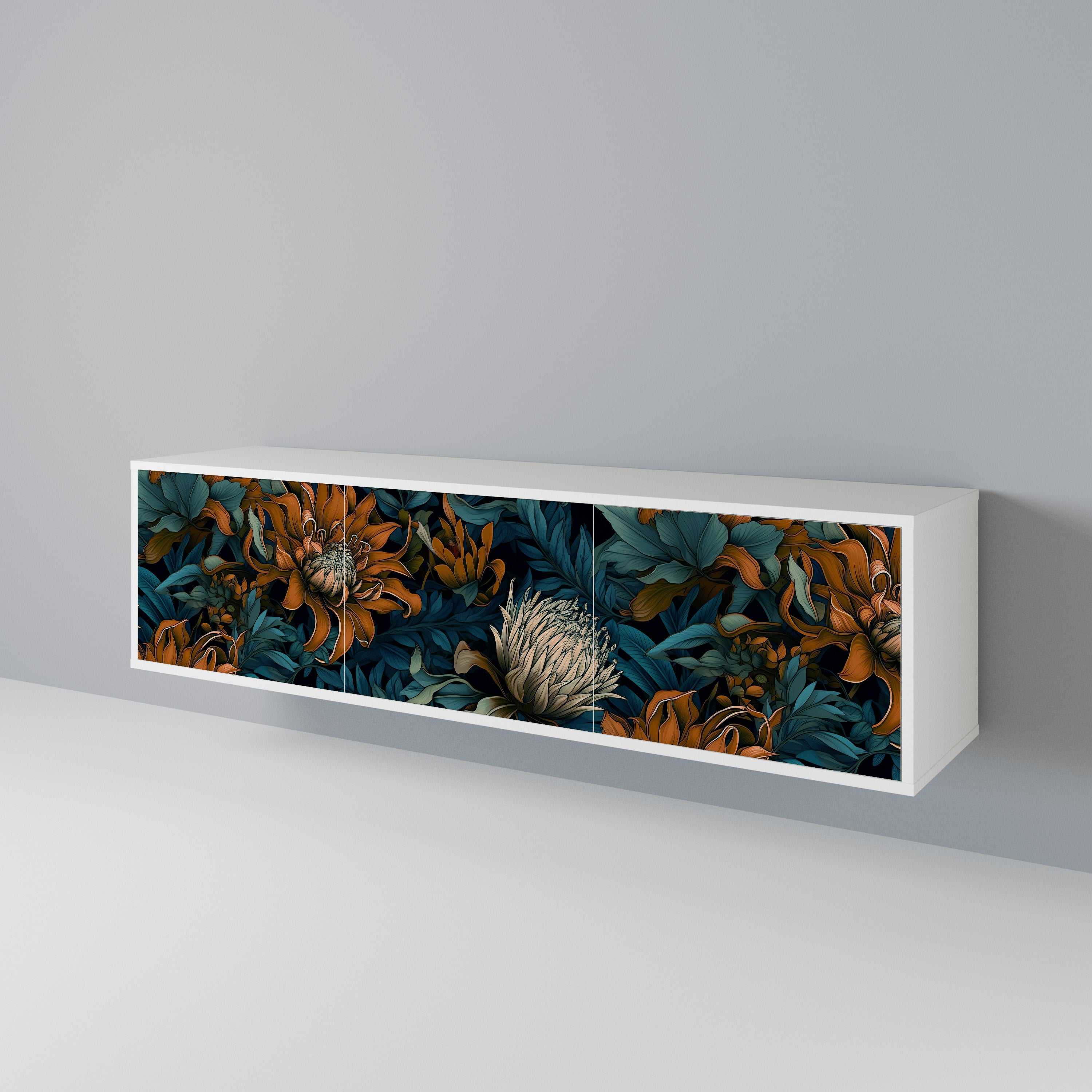 MORNING BLOOM Mueble de TV de 3 Puertas