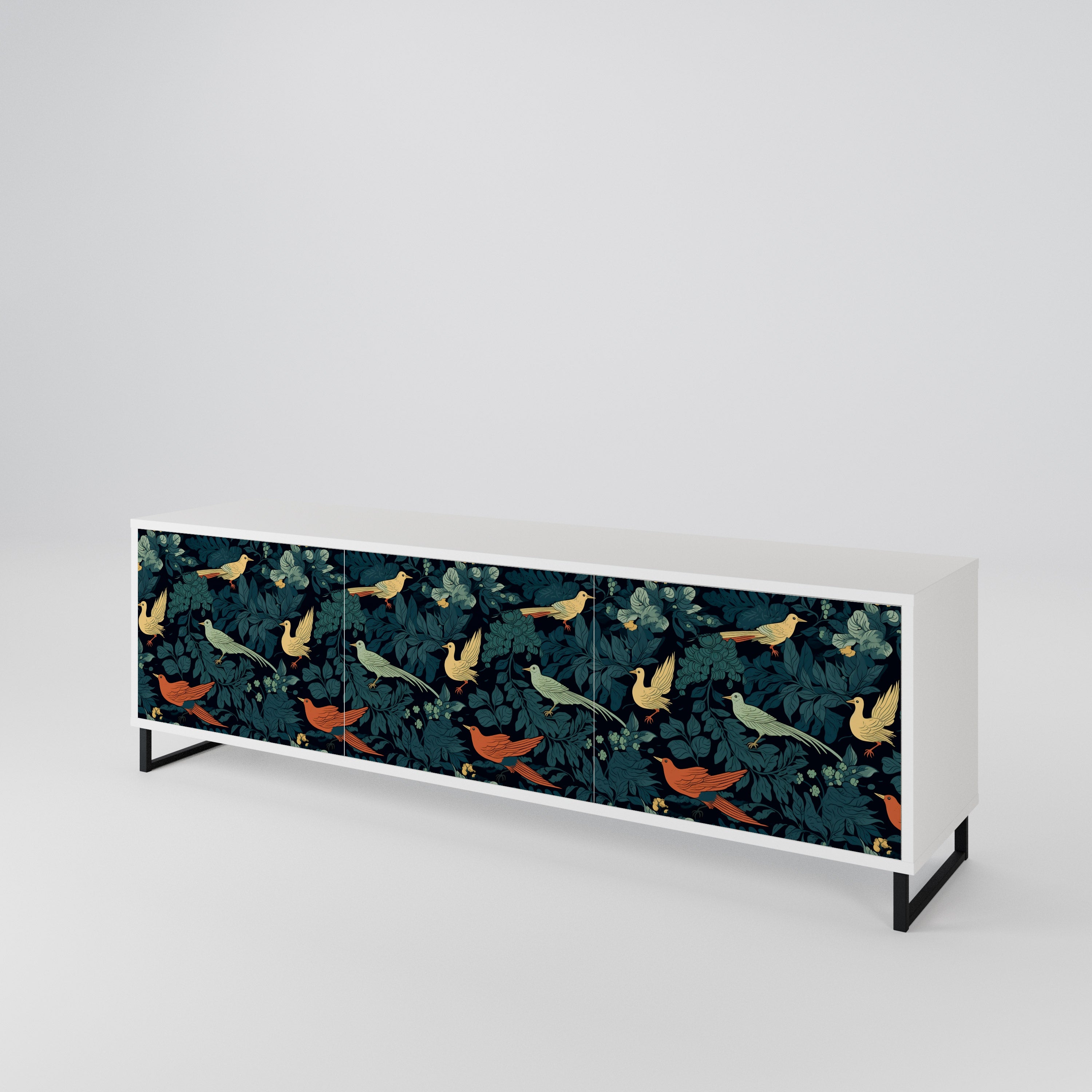 FOWL ORNAMENT 3-türiges TV-Lowboard