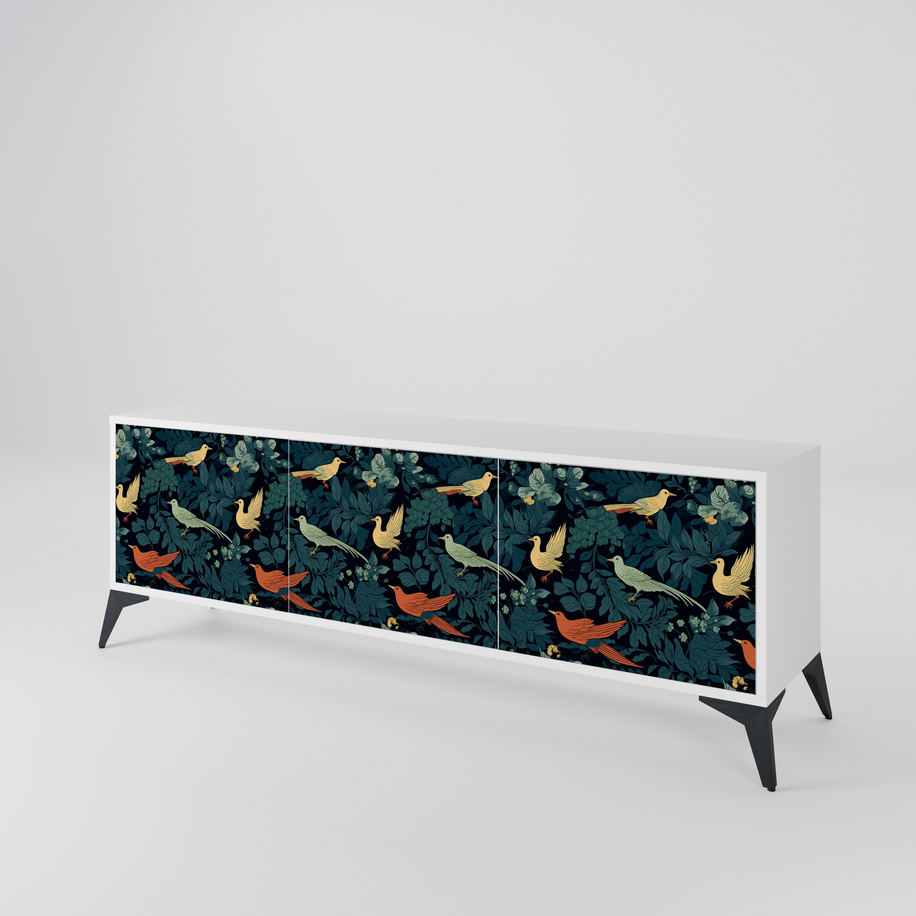 FOWL ORNAMENT 3-türiges TV-Lowboard