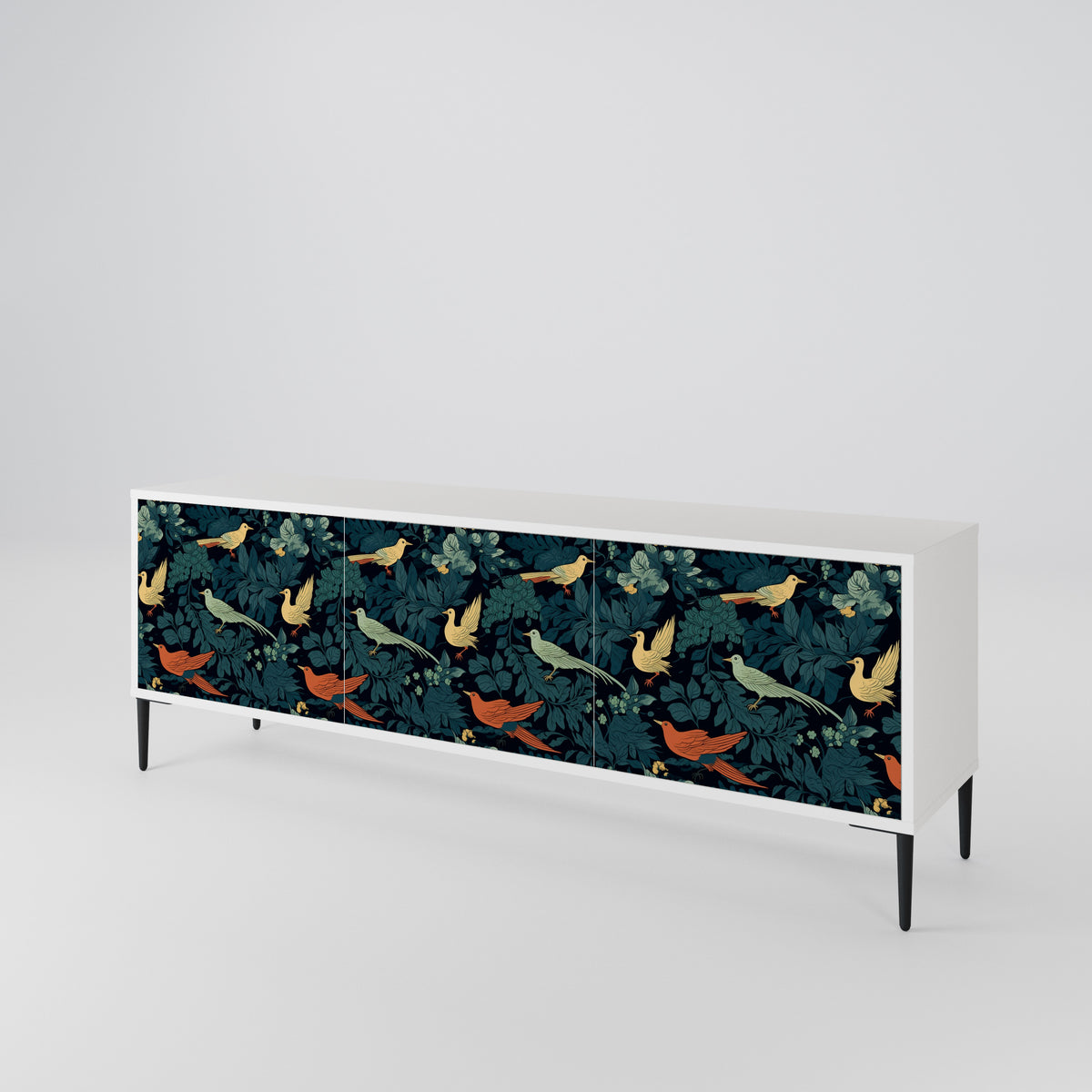 FOWL ORNAMENT 3-türiges TV-Lowboard