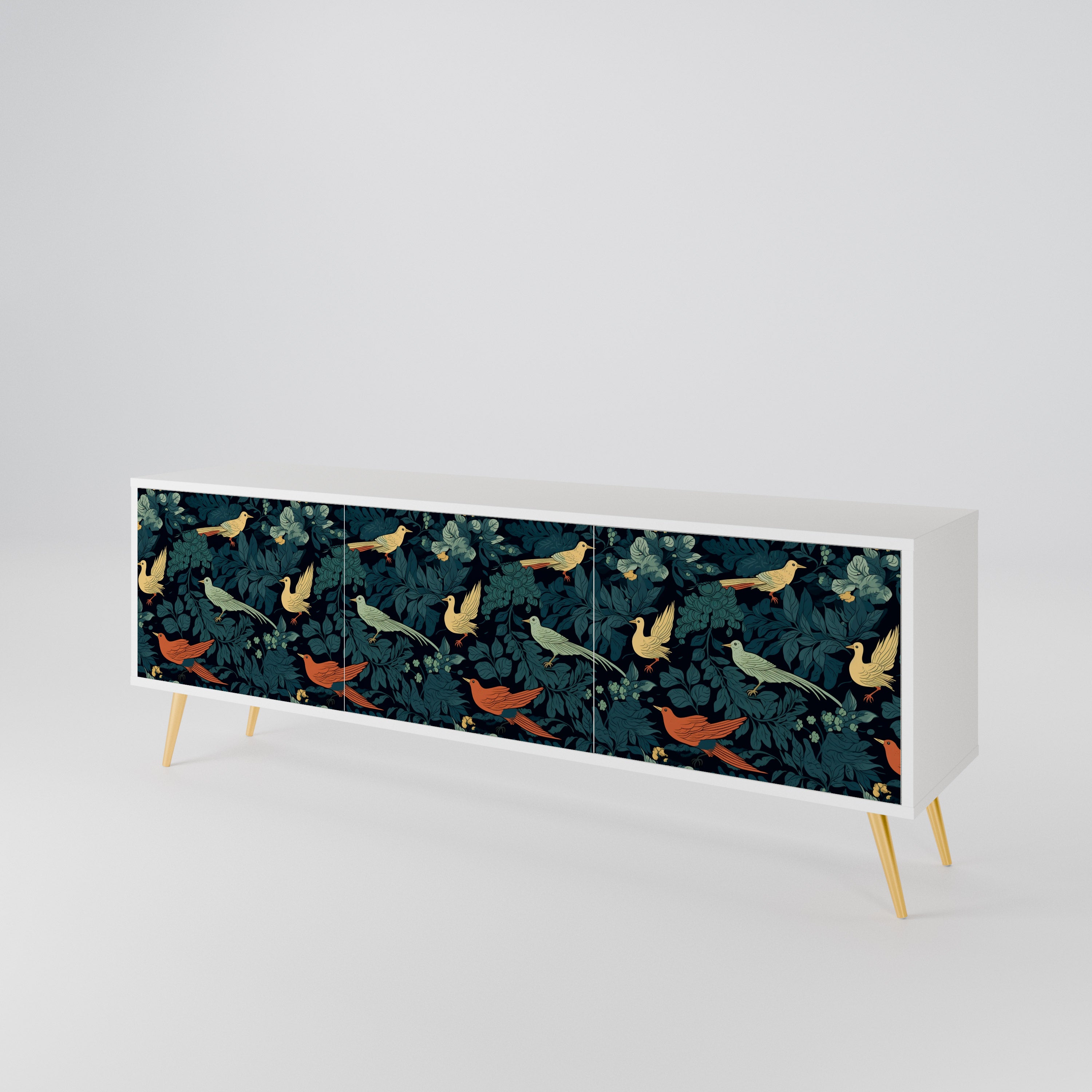 FOWL ORNAMENT 3-türiges TV-Lowboard