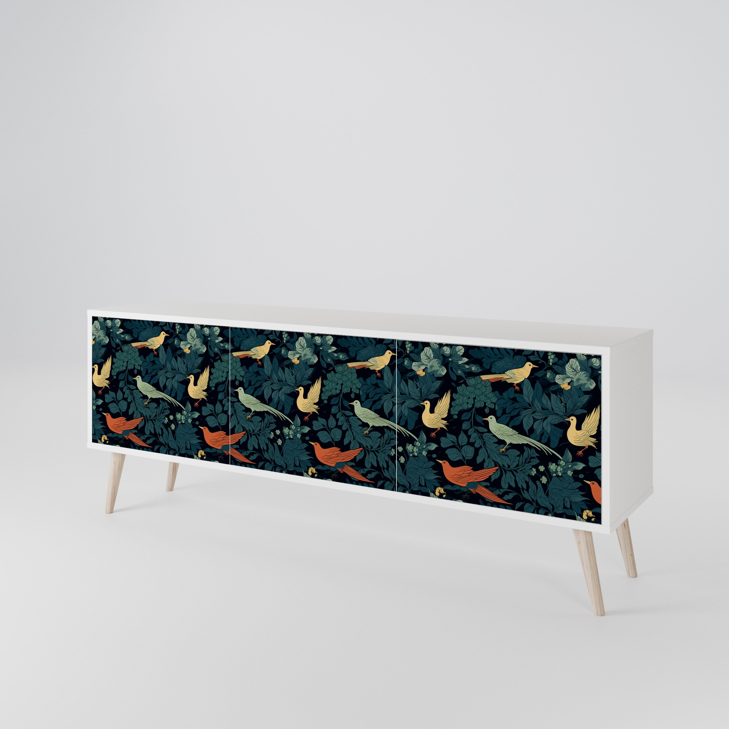 FOWL ORNAMENT 3-türiges TV-Lowboard