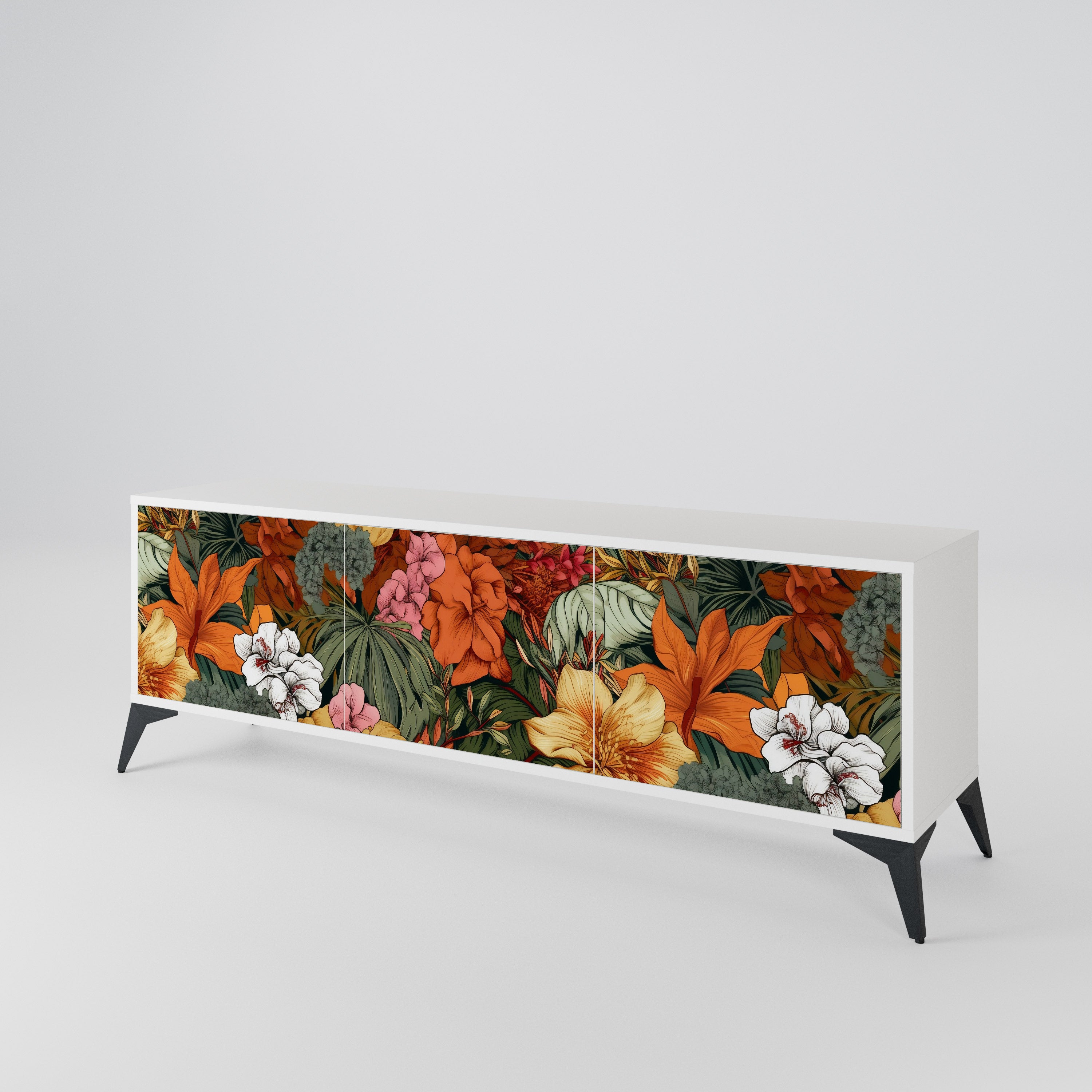 RADIANT FLORA 3-türiges TV-Lowboard