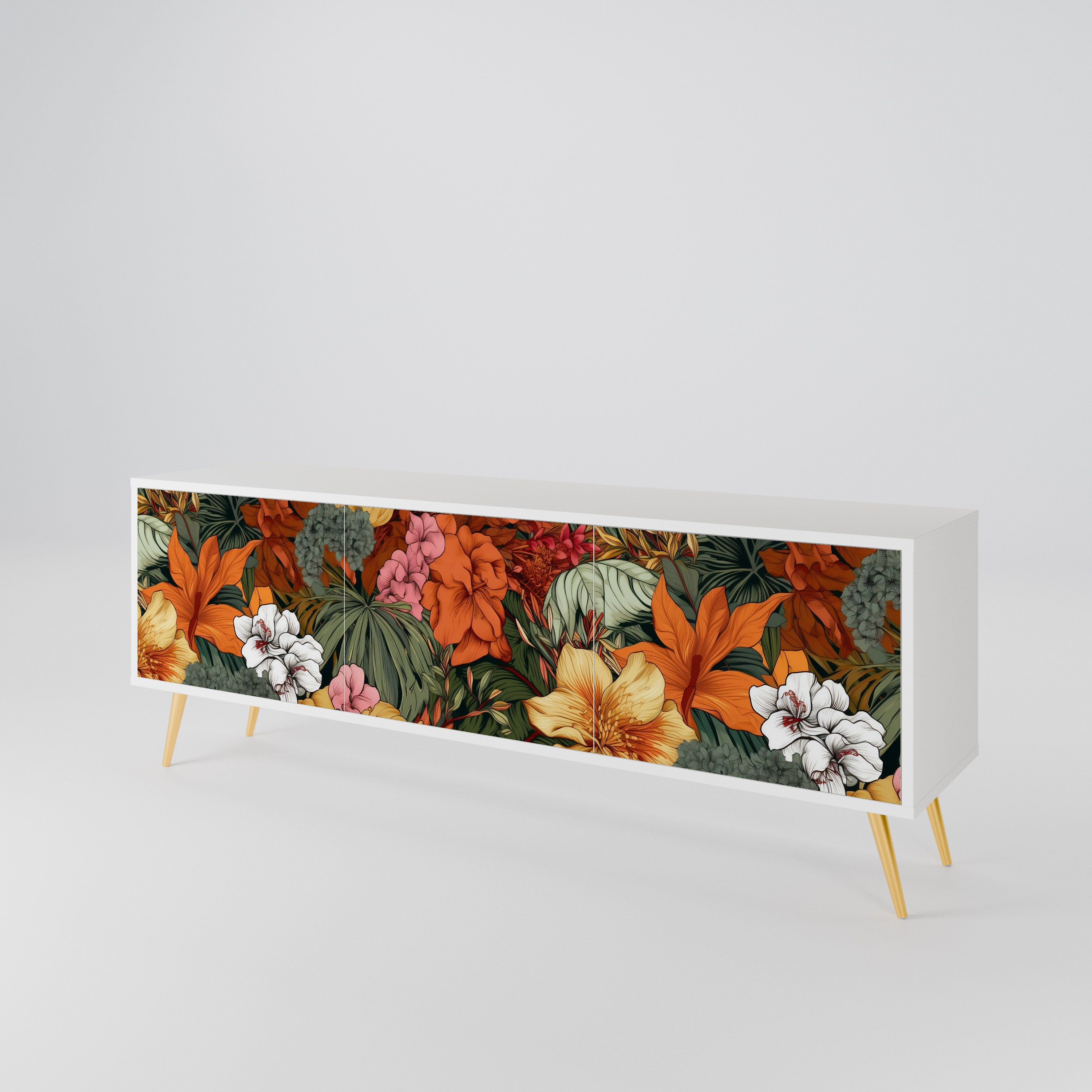 RADIANT FLORA 3-türiges TV-Lowboard
