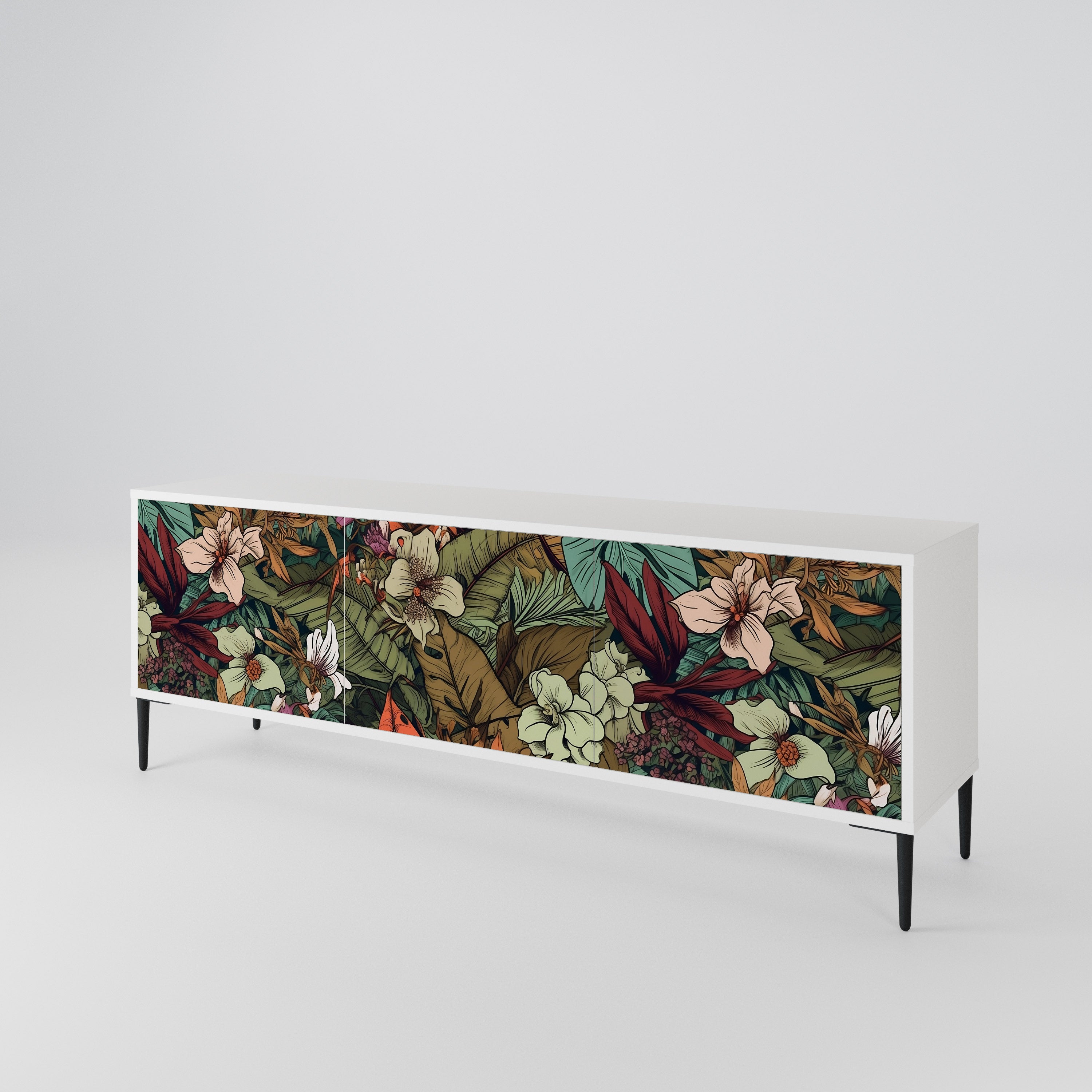 BOTANICAL EMERGENCE 3-türiges TV-Lowboard