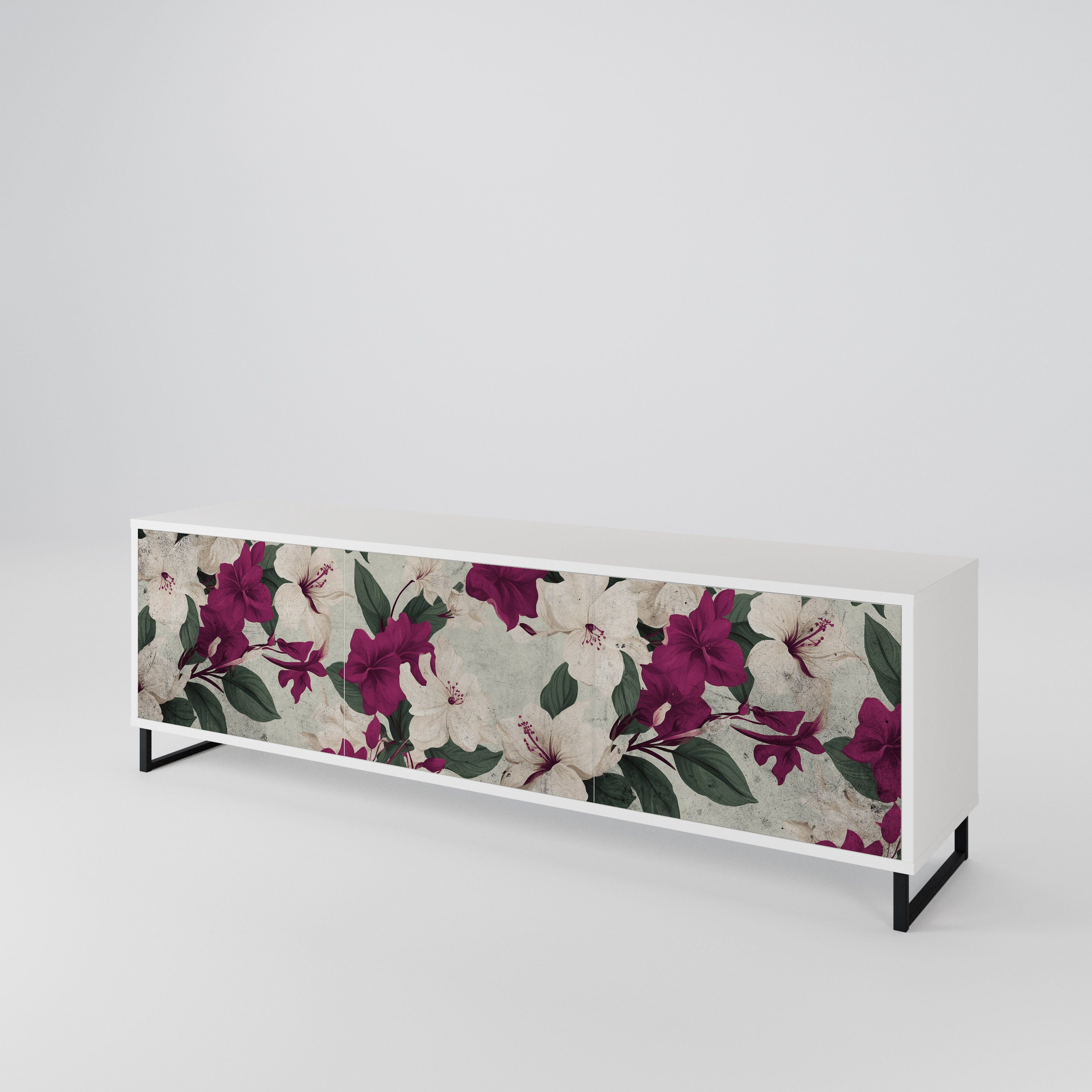 FLOWERET DREAM 3-türiges TV-Lowboard