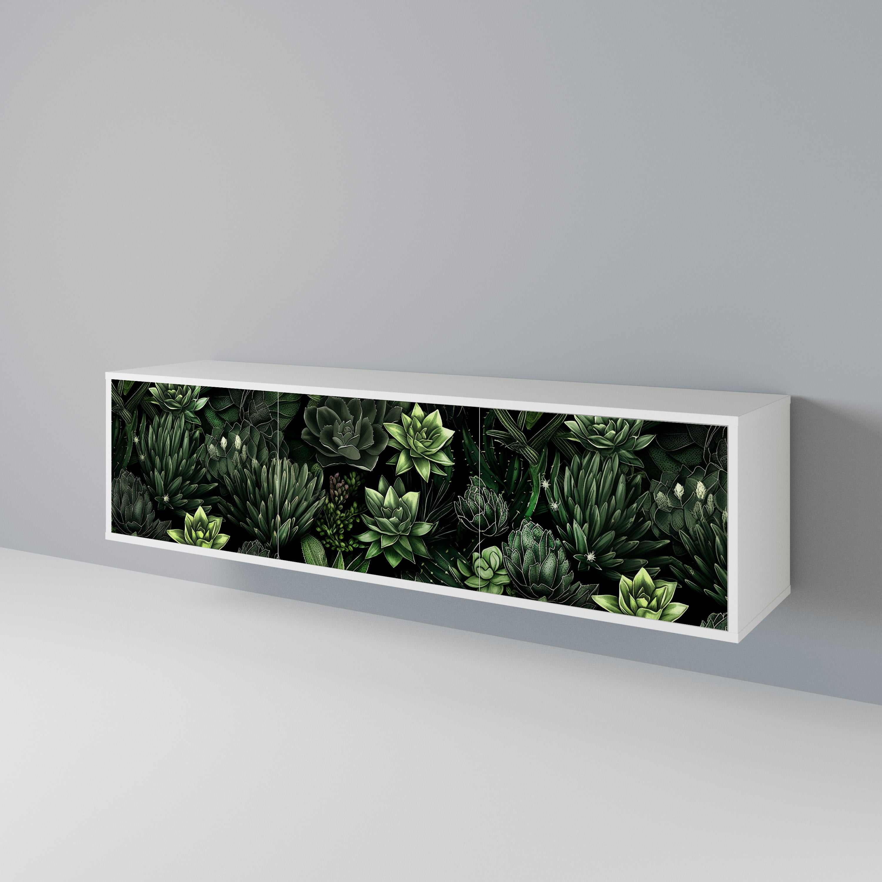 SUCCULENT JUNGLE 3-türiges TV-Lowboard