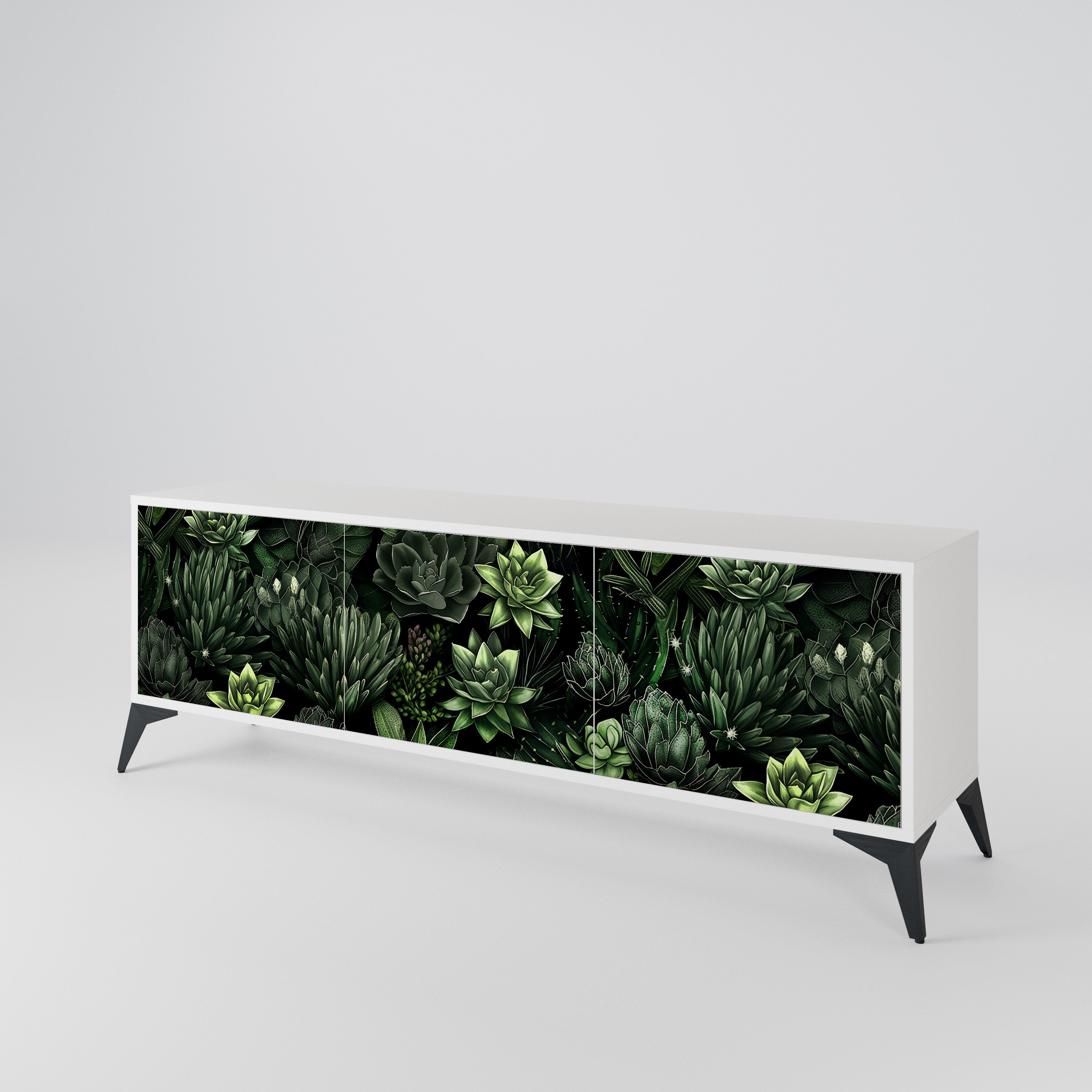 SUCCULENT JUNGLE 3-türiges TV-Lowboard