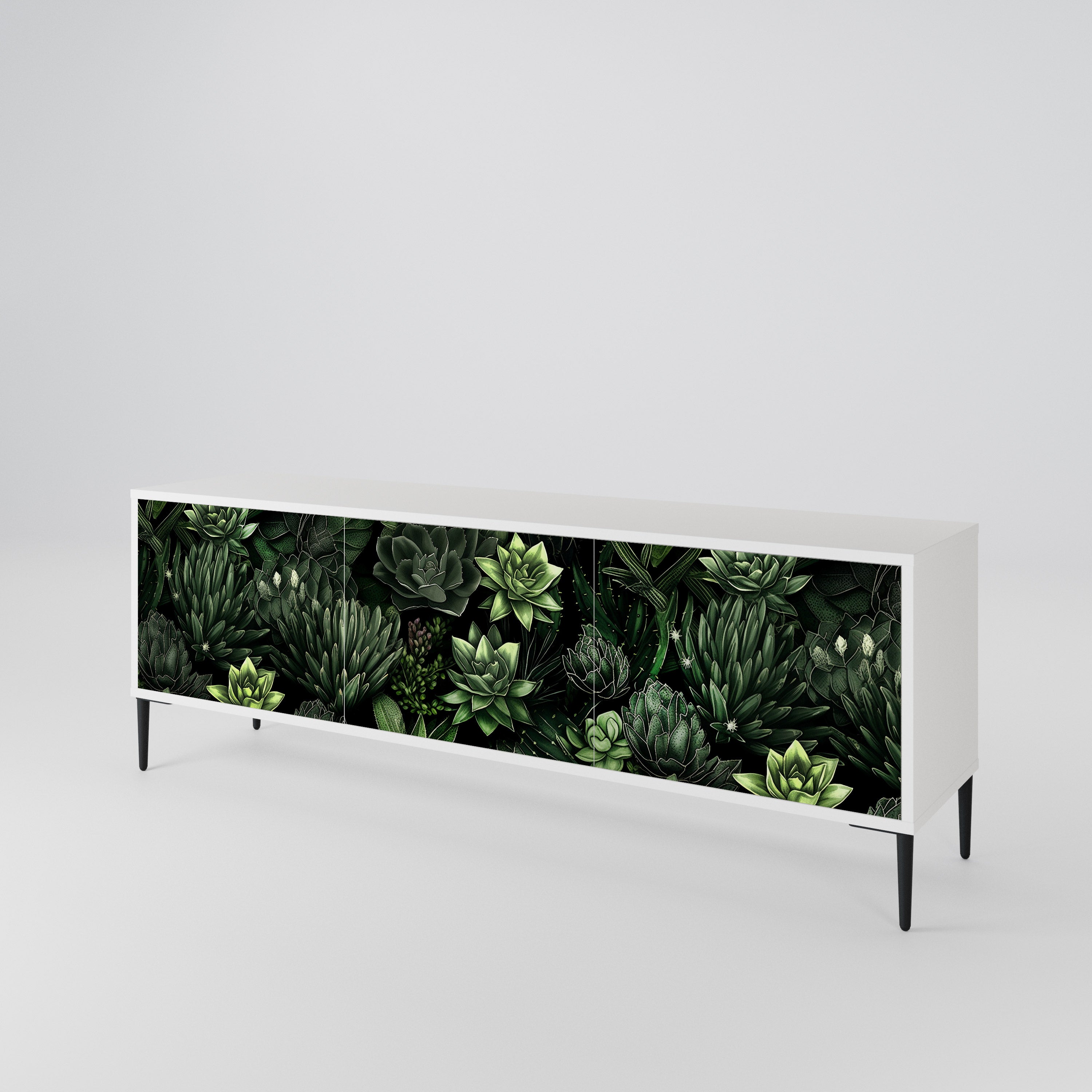 SUCCULENT JUNGLE 3-türiges TV-Lowboard