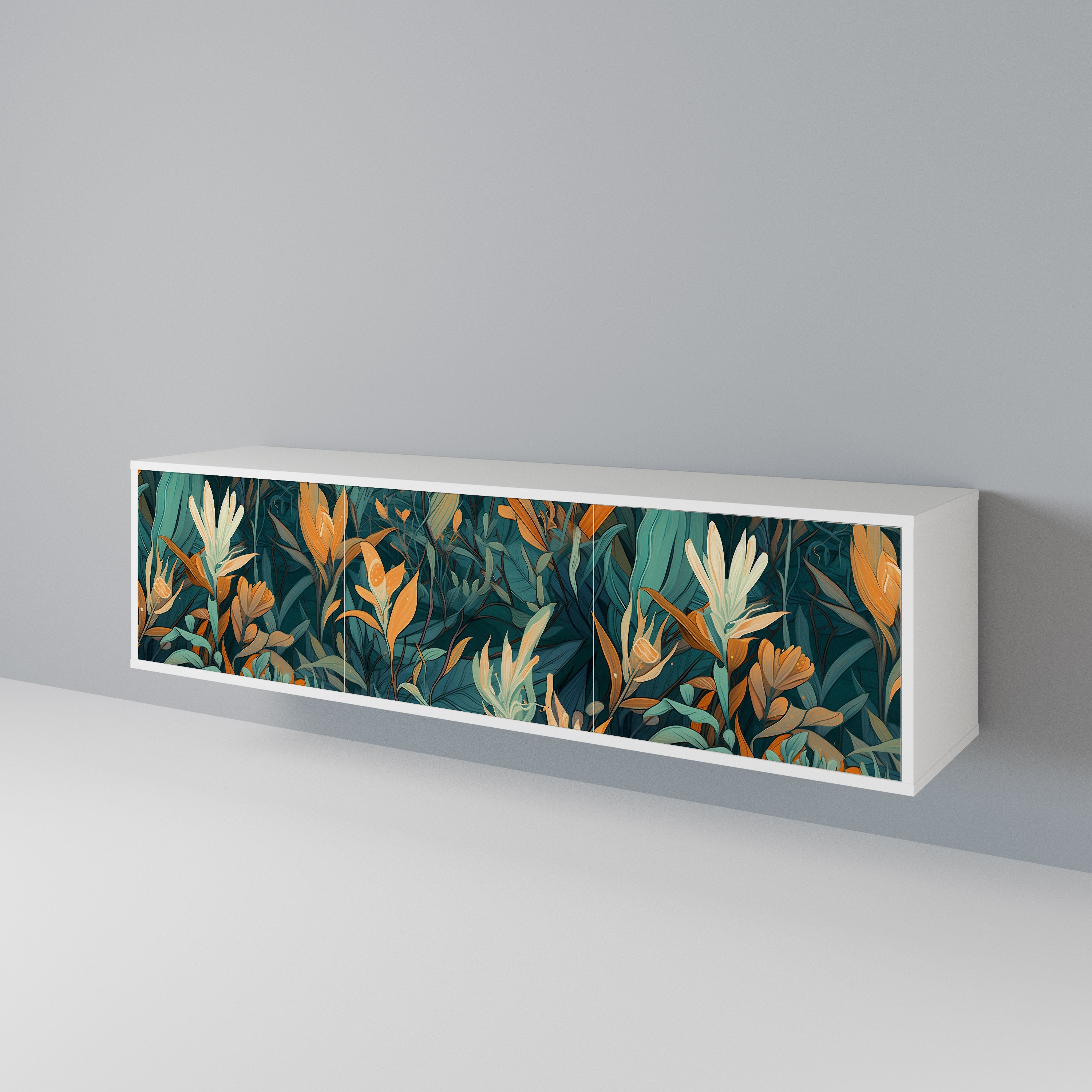 FLORAL SERENITY 3-türiges TV-Lowboard