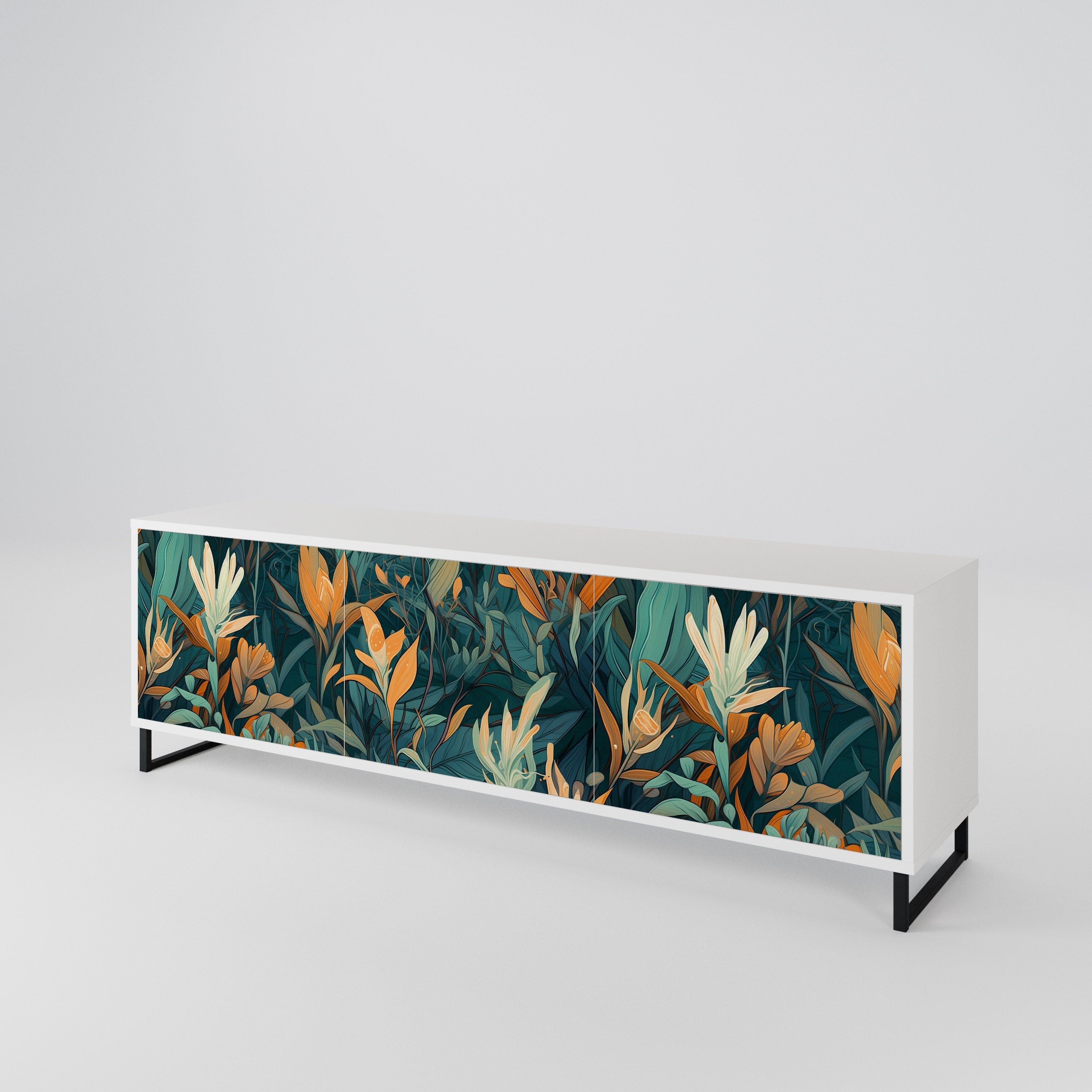 FLORAL SERENITY 3-türiges TV-Lowboard