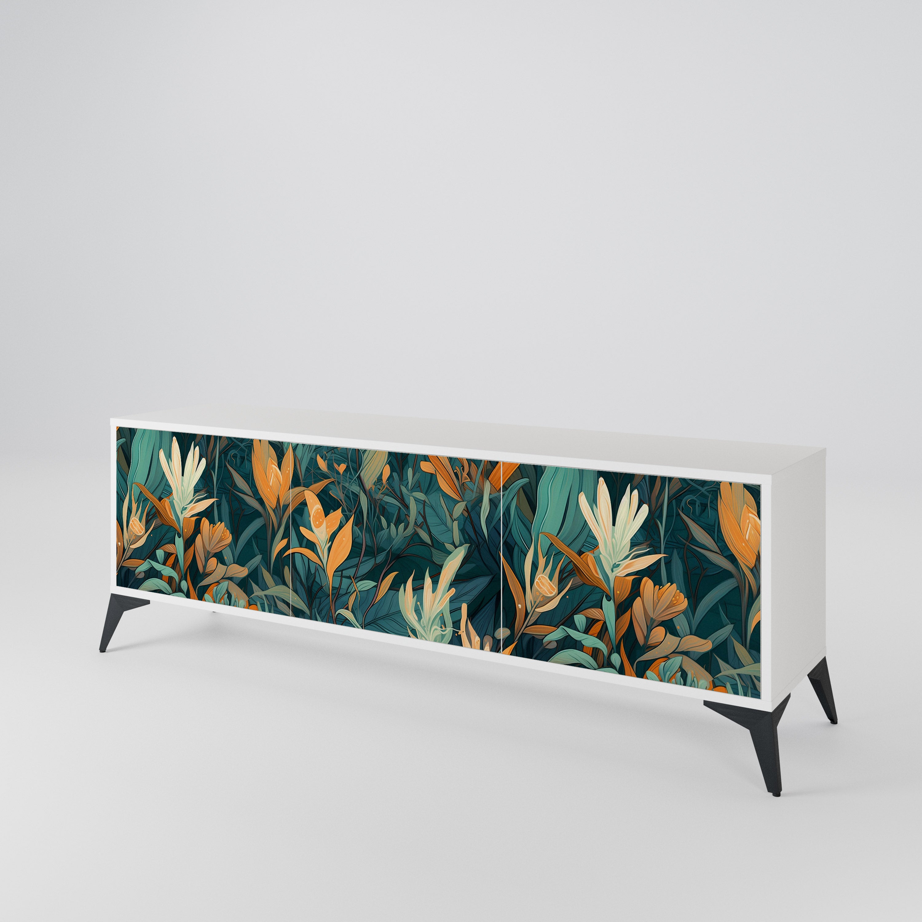 FLORAL SERENITY 3-türiges TV-Lowboard