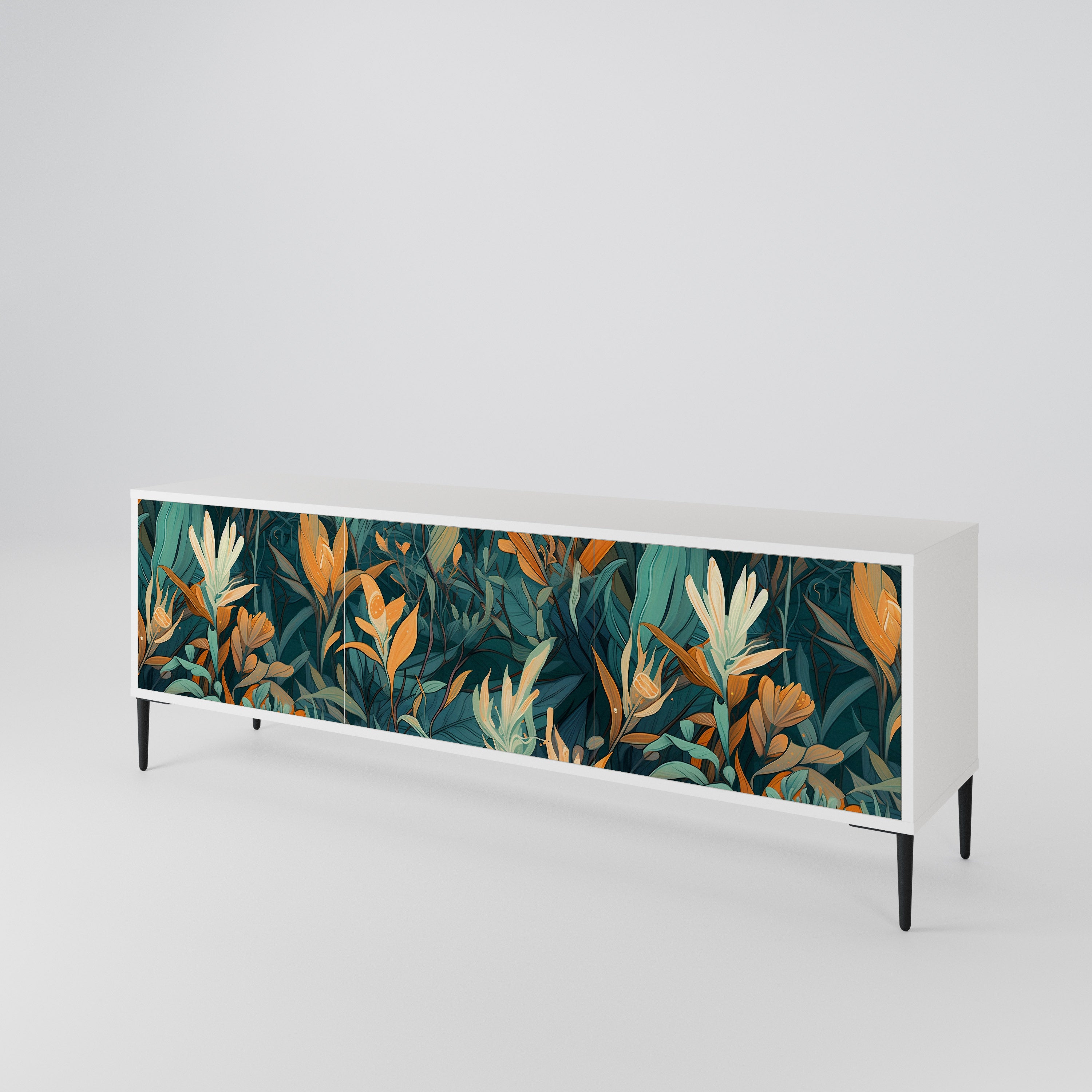 FLORAL SERENITY 3-türiges TV-Lowboard