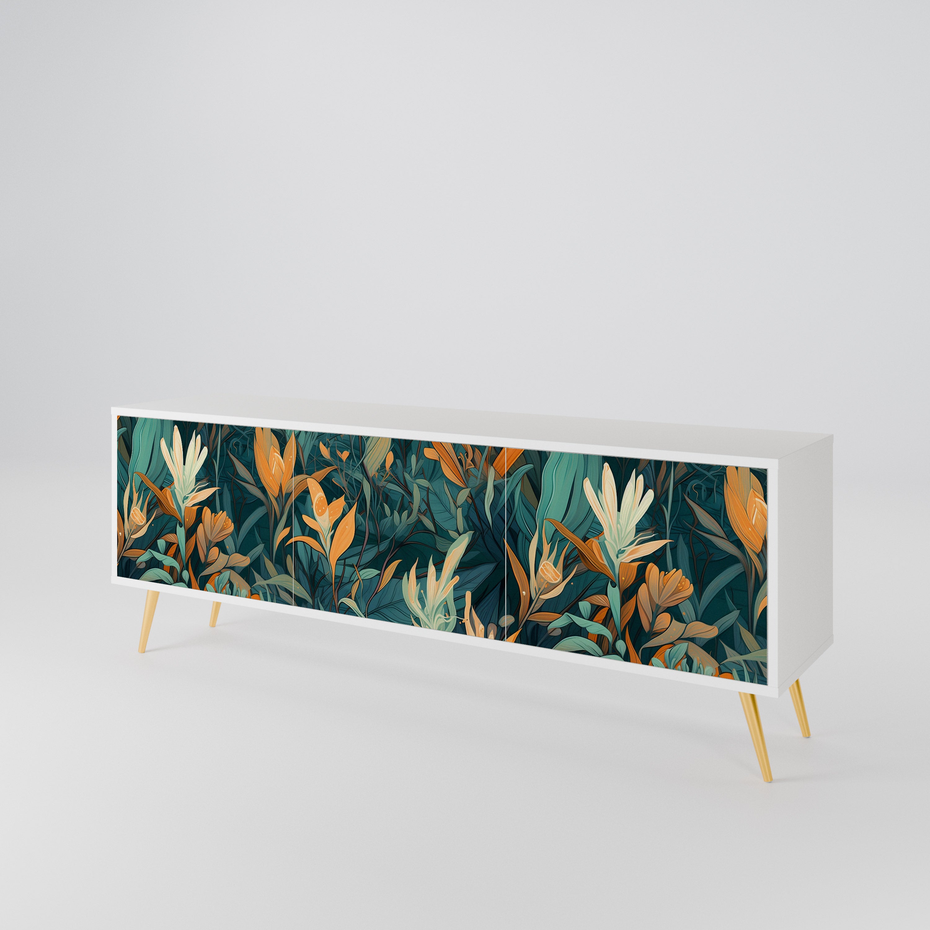 FLORAL SERENITY 3-türiges TV-Lowboard