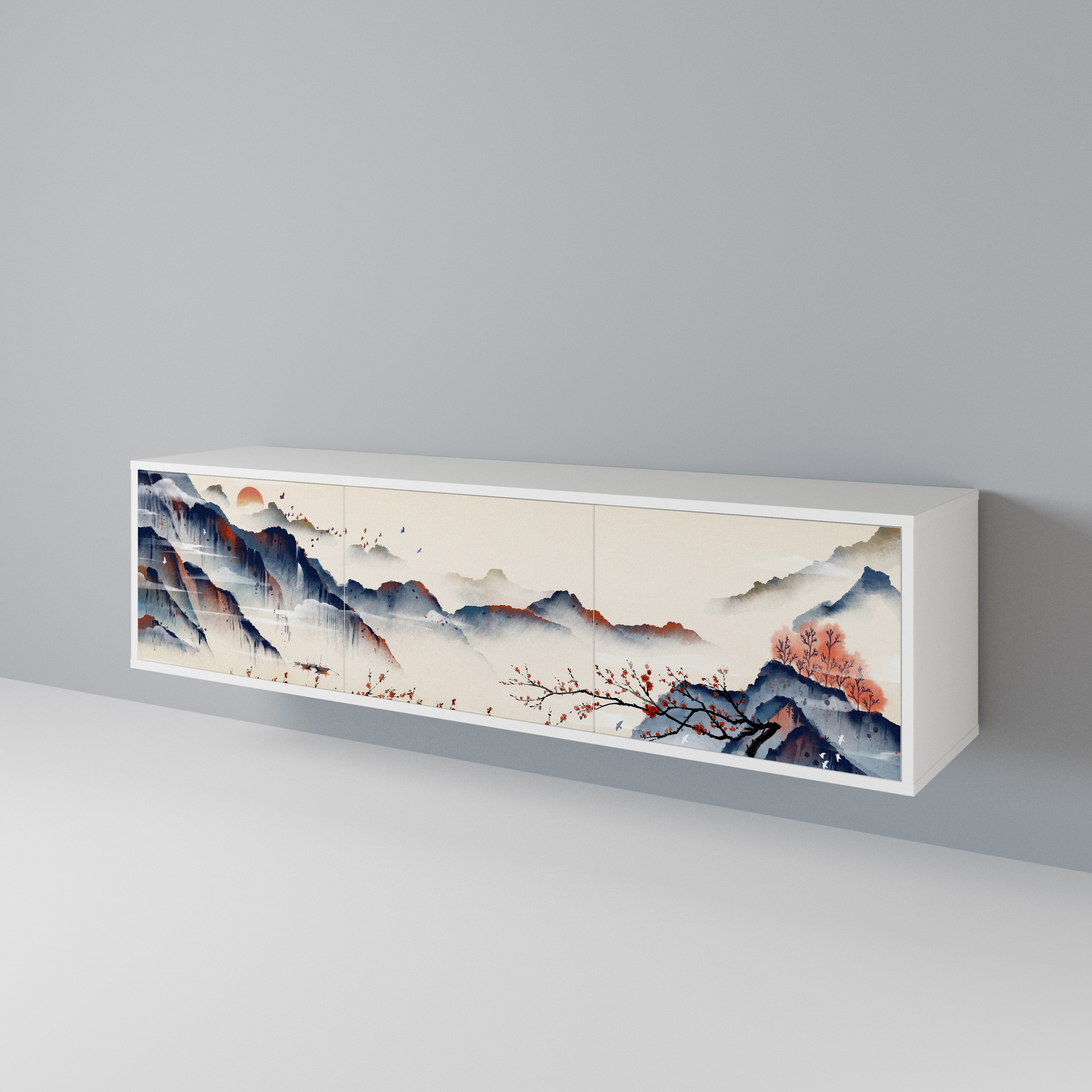 JAPANESE LANDSCAPE 3-türiges TV-Lowboard