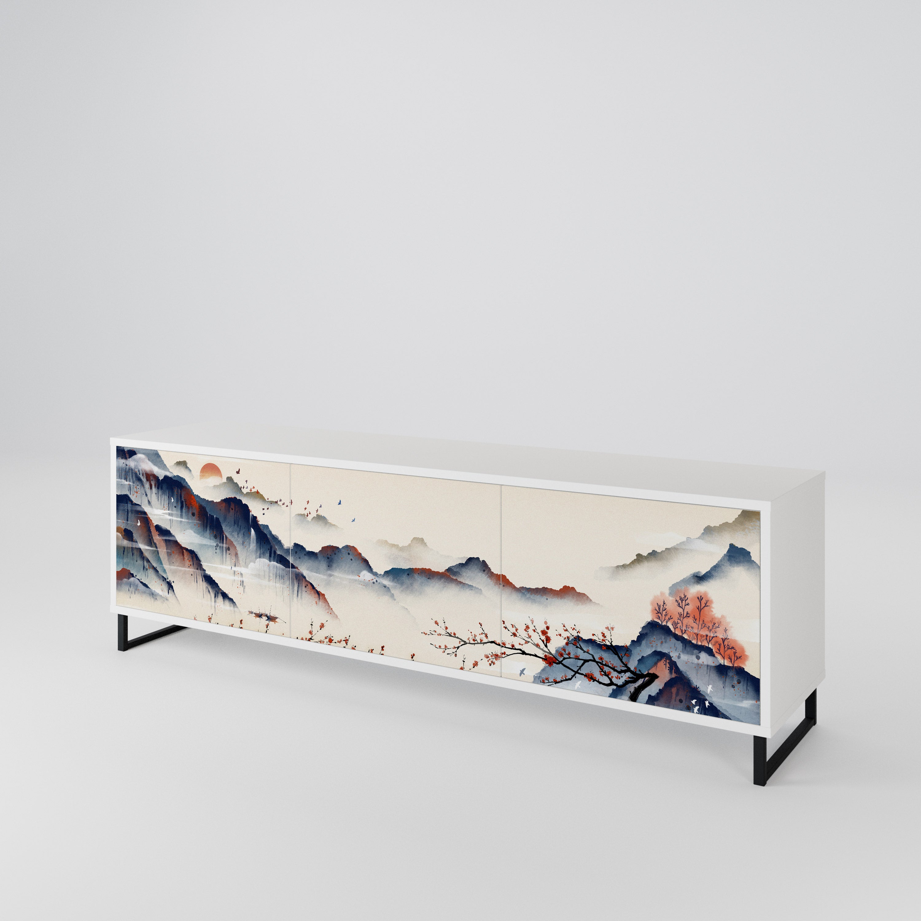 JAPANESE LANDSCAPE 3-türiges TV-Lowboard