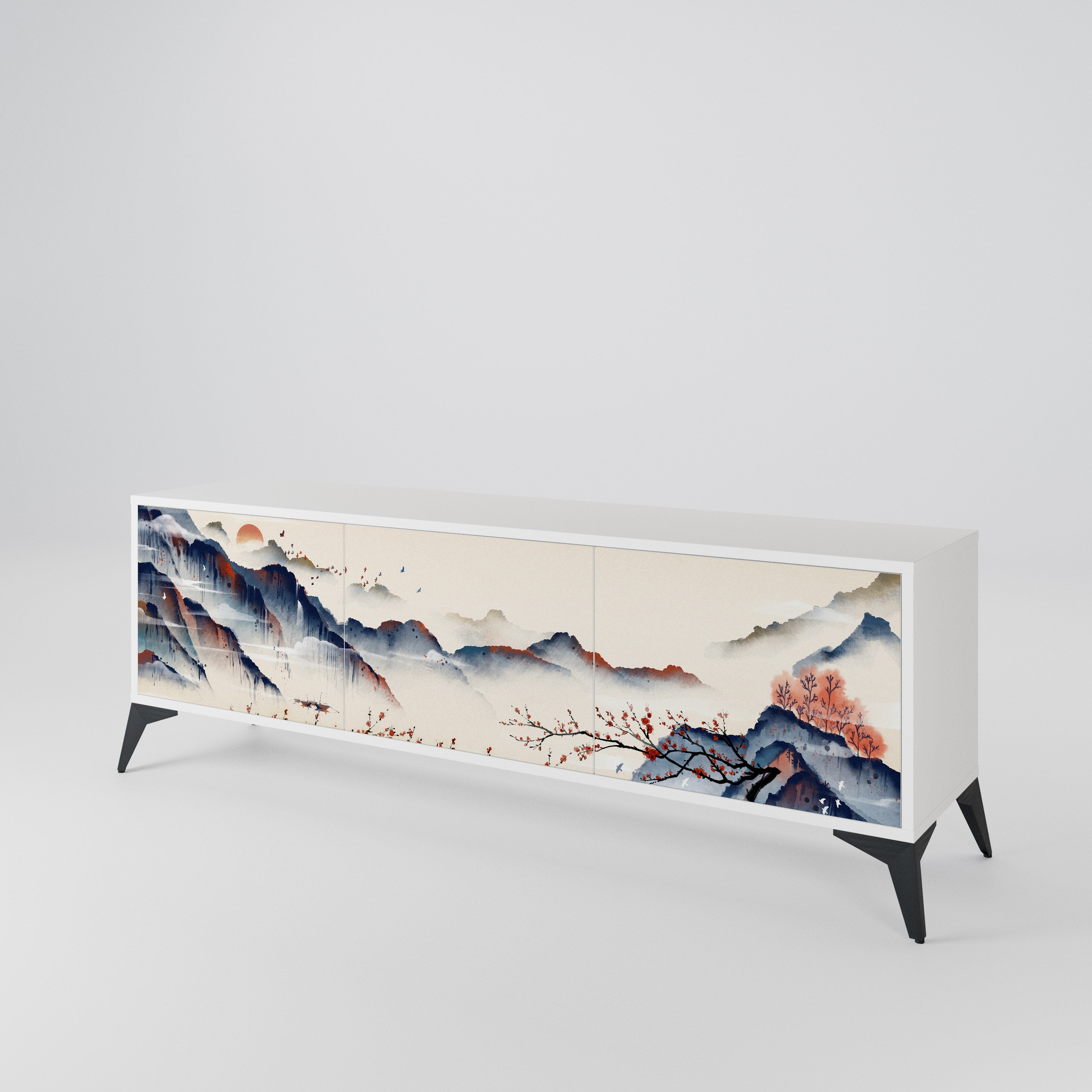 JAPANESE LANDSCAPE 3-türiges TV-Lowboard