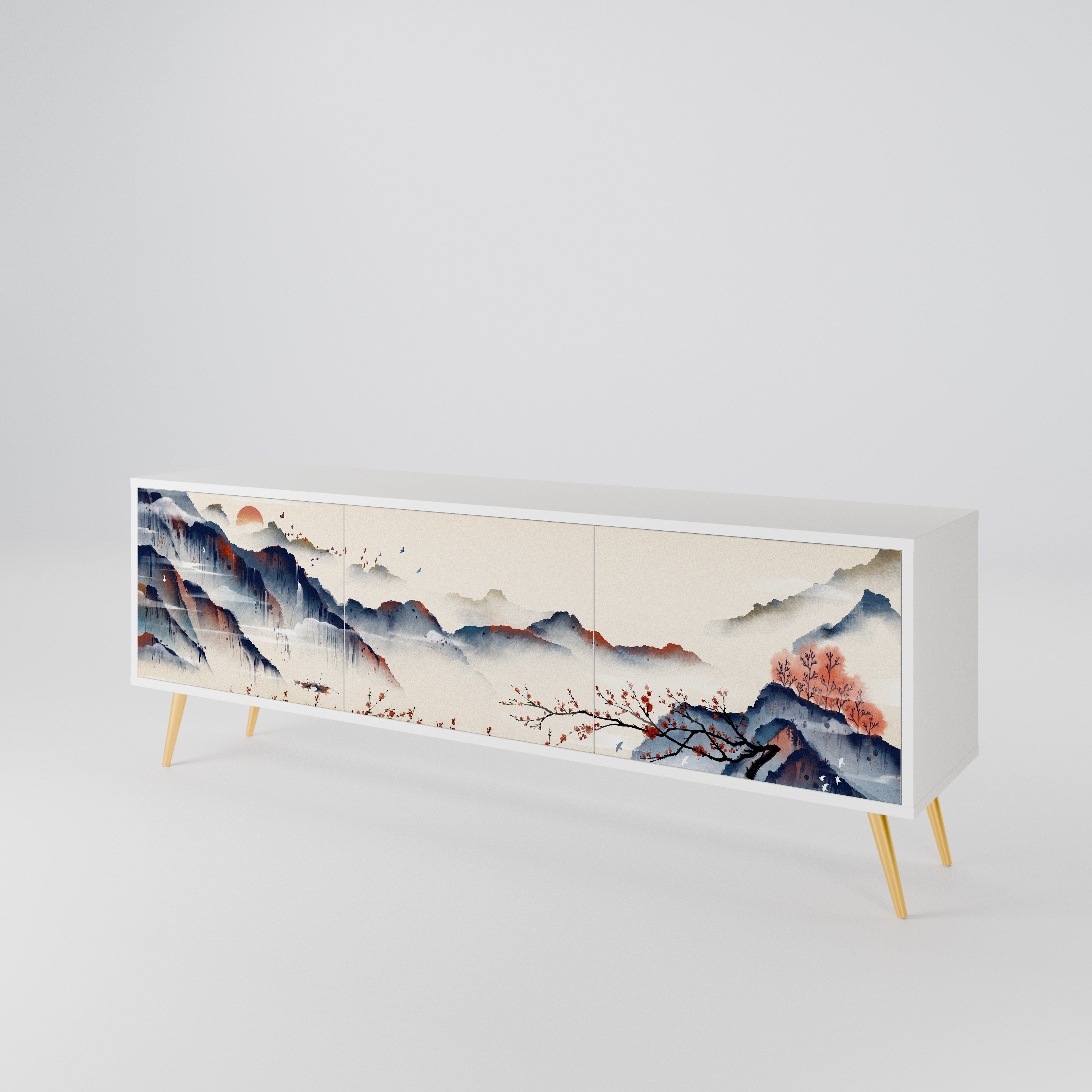 JAPANESE LANDSCAPE 3-türiges TV-Lowboard