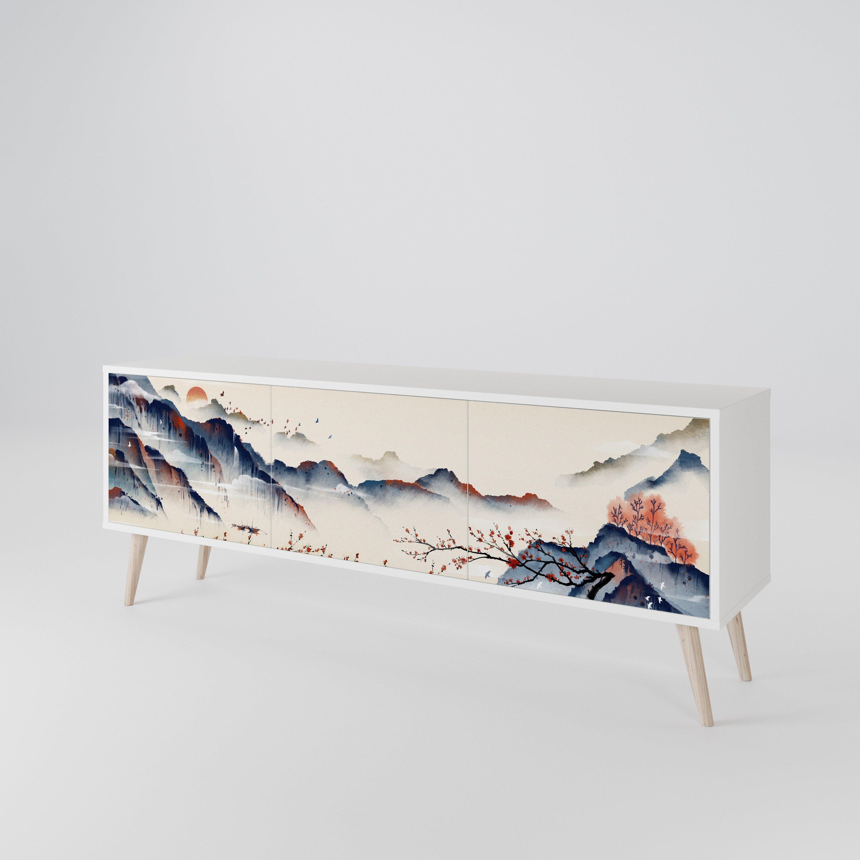 JAPANESE LANDSCAPE 3-türiges TV-Lowboard