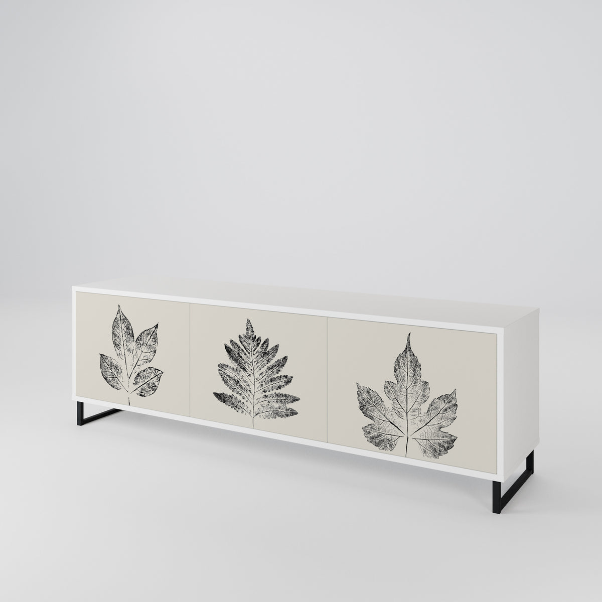 LEAFY STAMPS 3-türiges TV-Lowboard