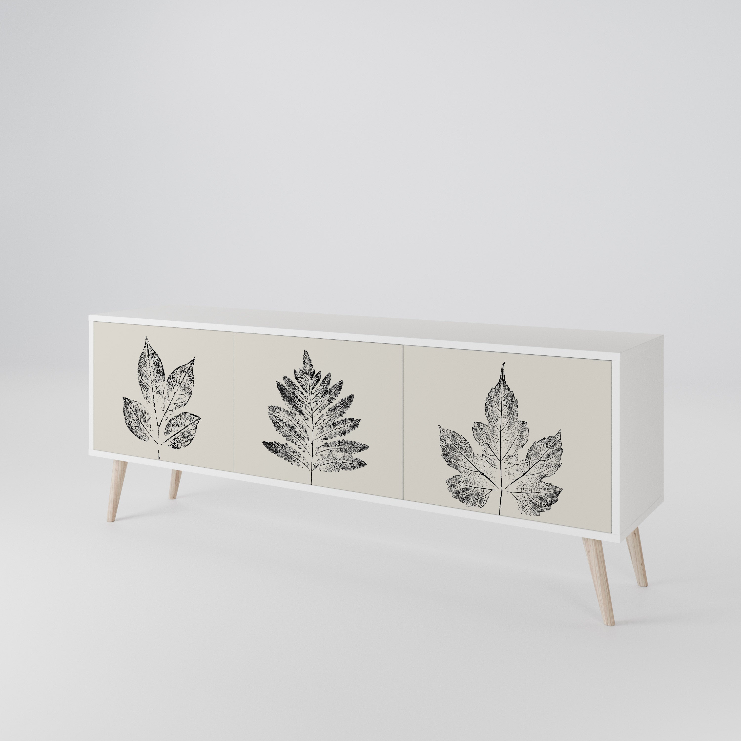 LEAFY STAMPS 3-türiges TV-Lowboard