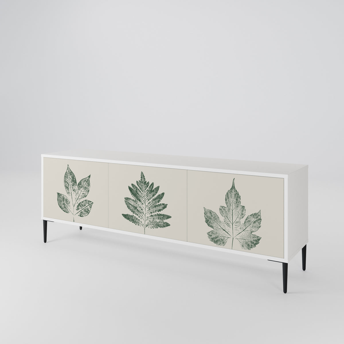 GREEN LEAFY STAMPS 3-türiges TV-Lowboard