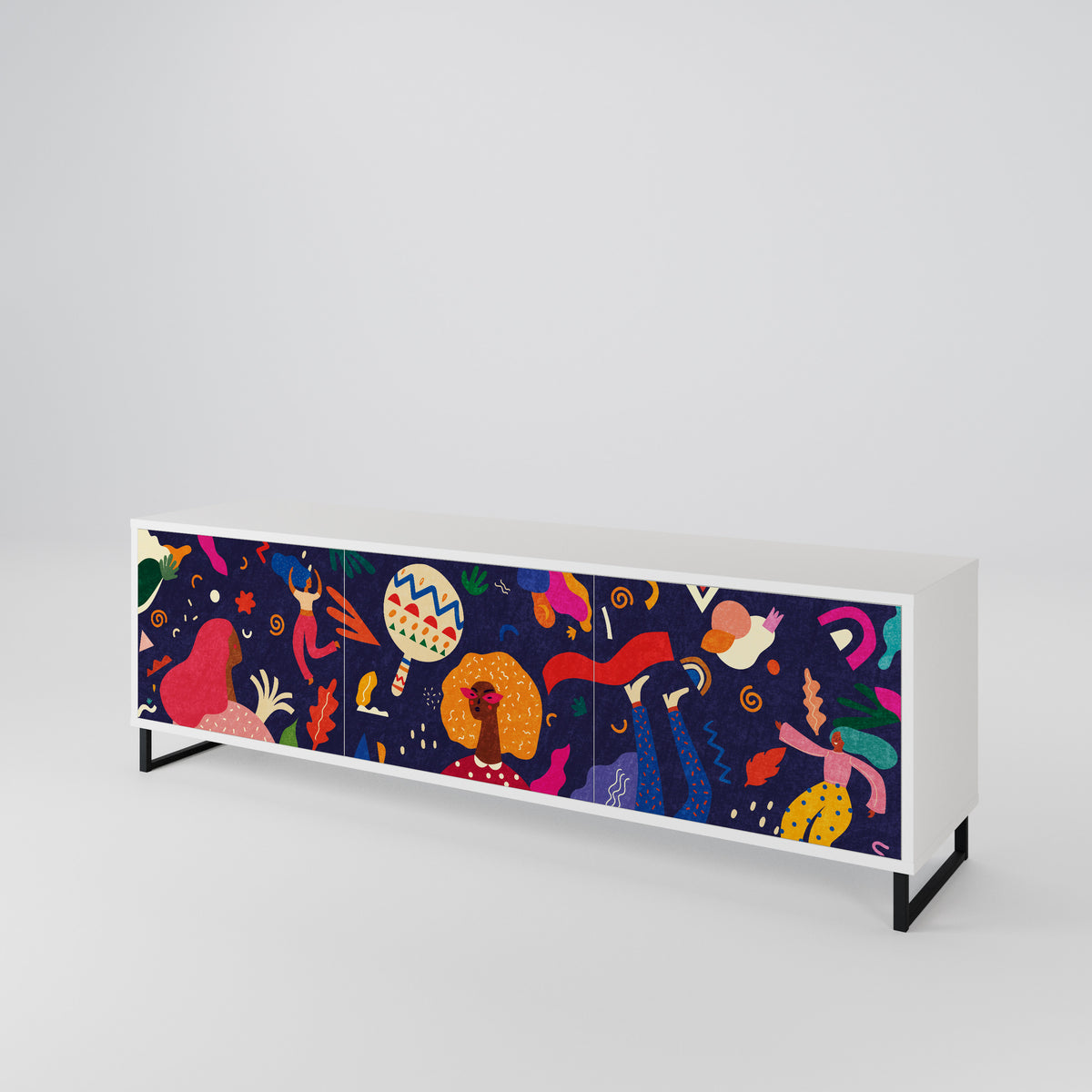 FESTIVE PLEASURES 3-türiges TV-Lowboard