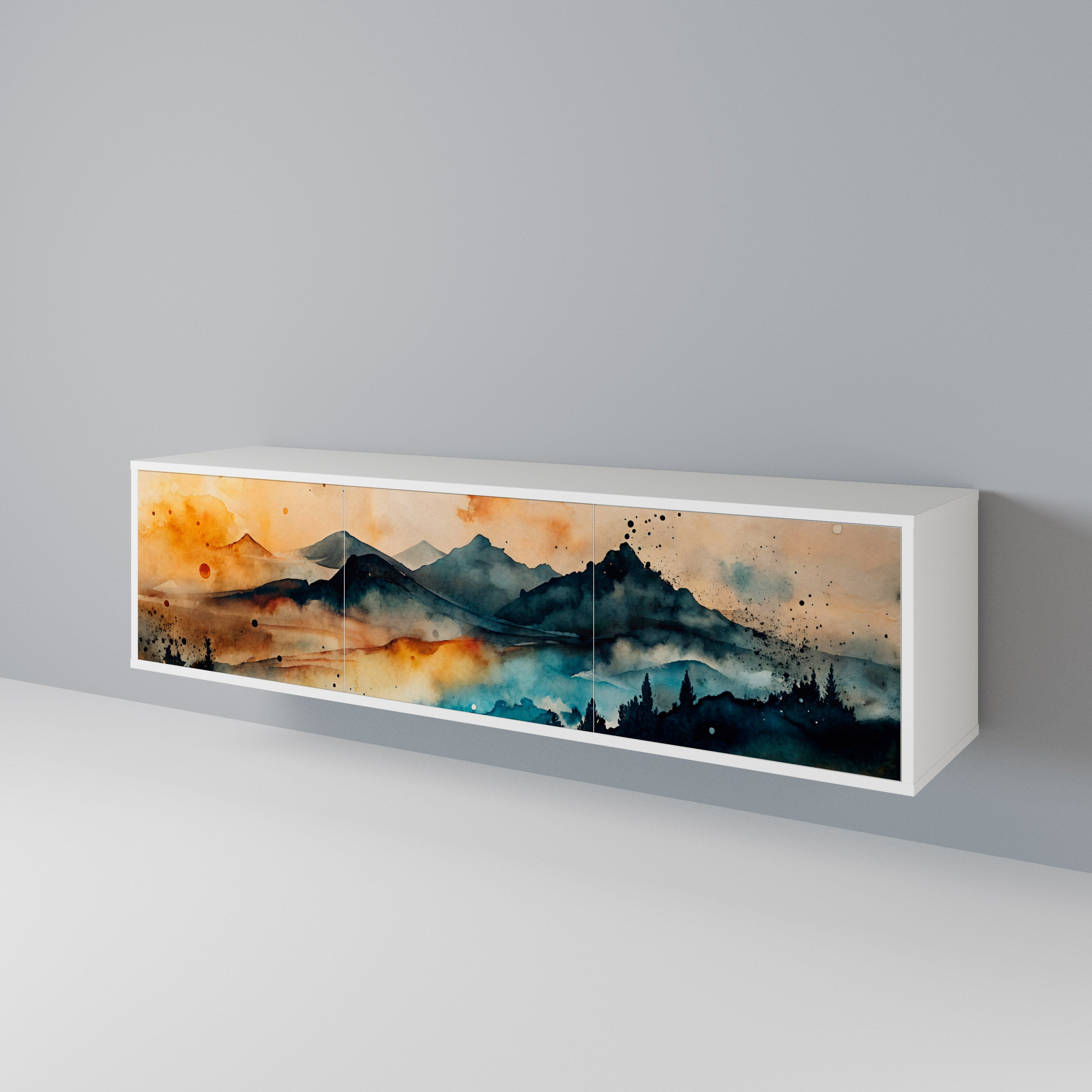 OMINOUS MOUNTAINS 3-türiges TV-Lowboard