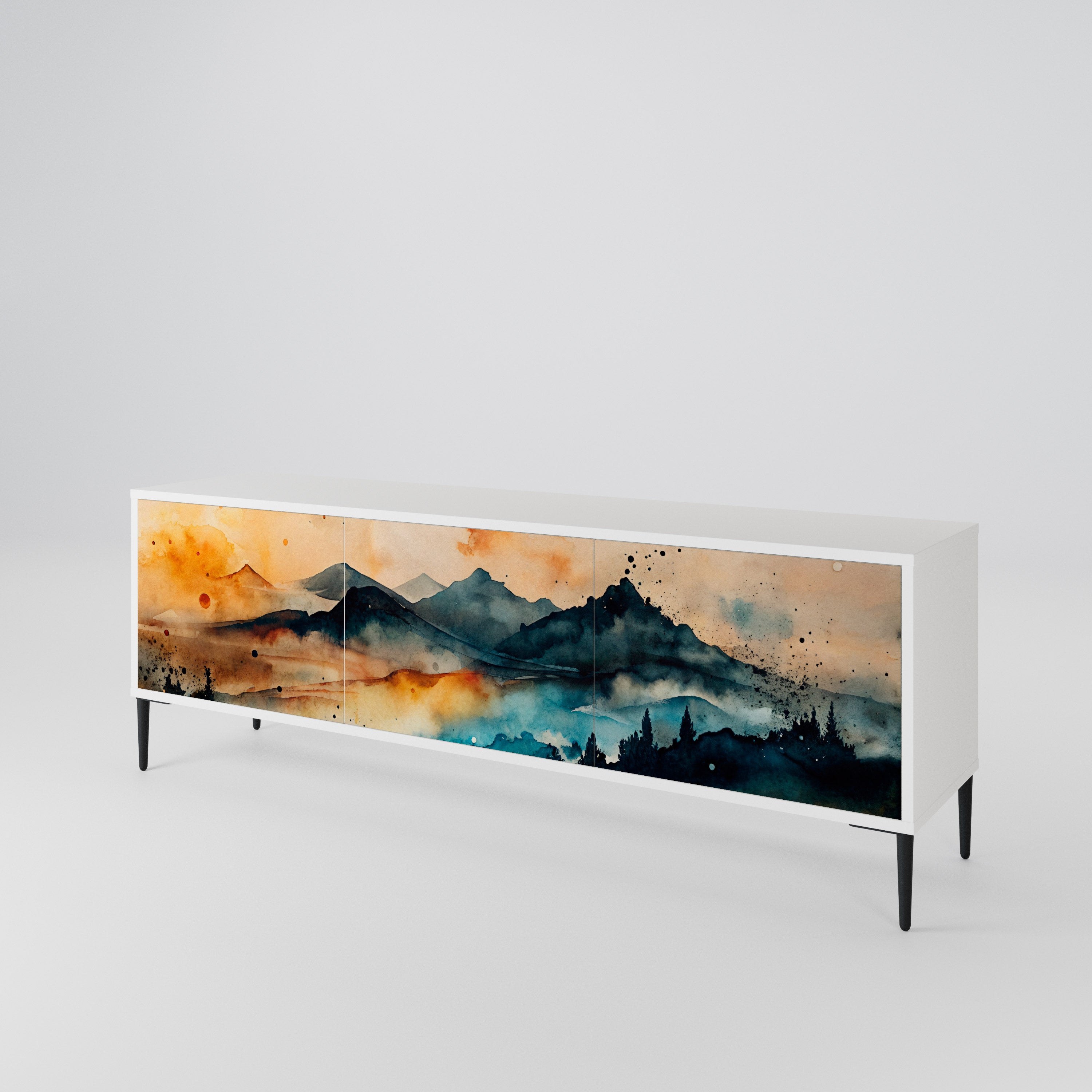 OMINOUS MOUNTAINS 3-türiges TV-Lowboard