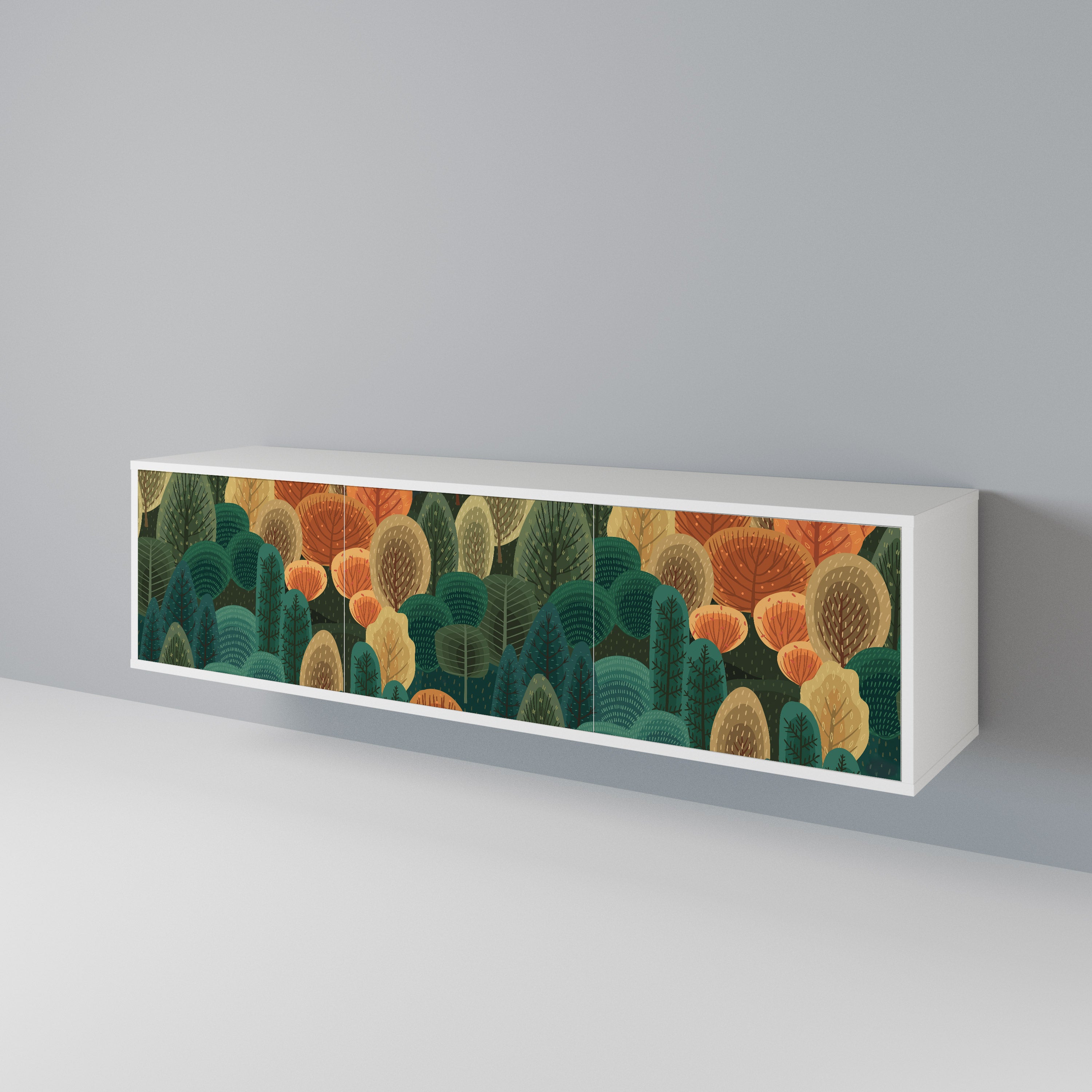 AUTUMN KALEIDOSCOPE Třídveřový TV stolek