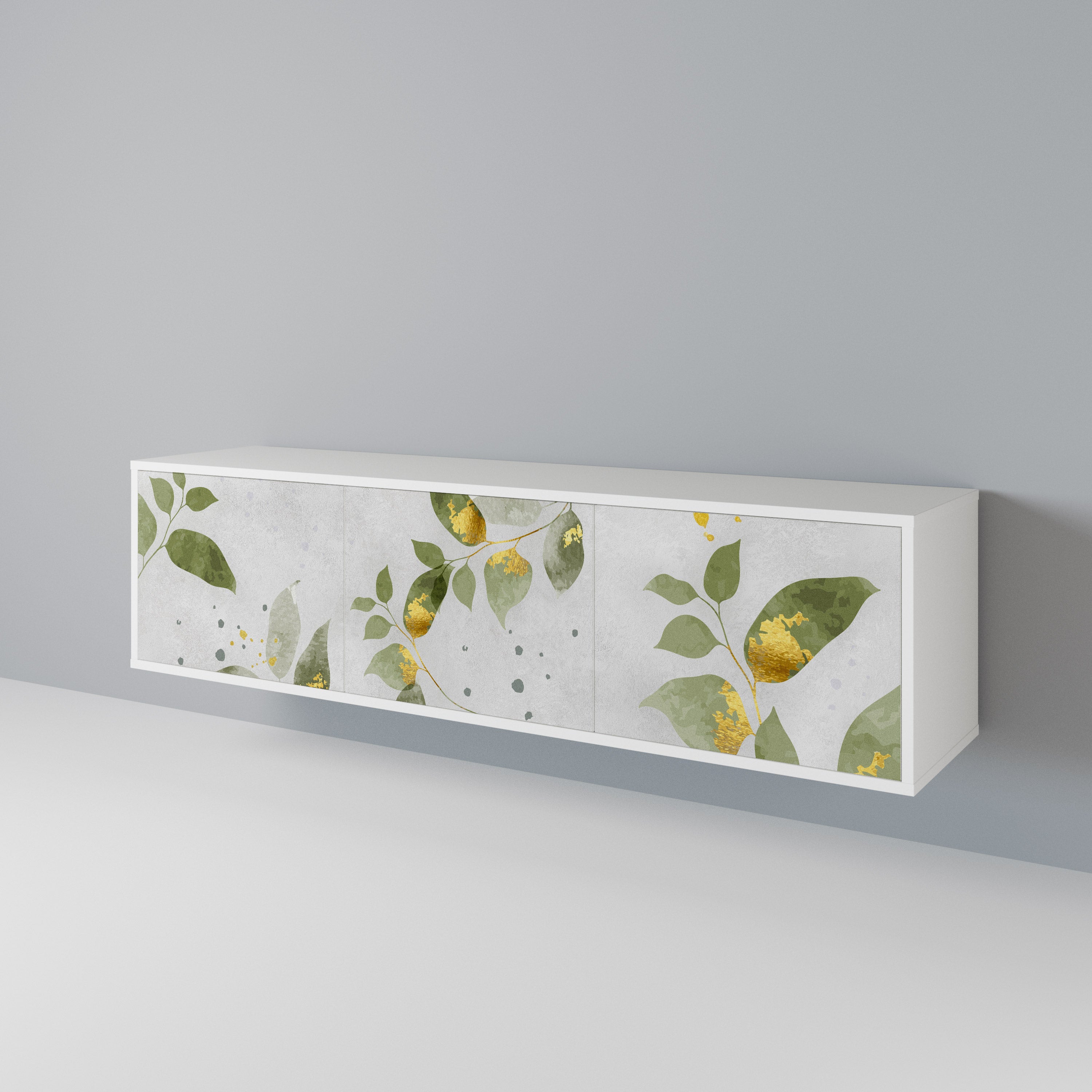 ELEGANT BOTANICS Třídveřový TV stolek