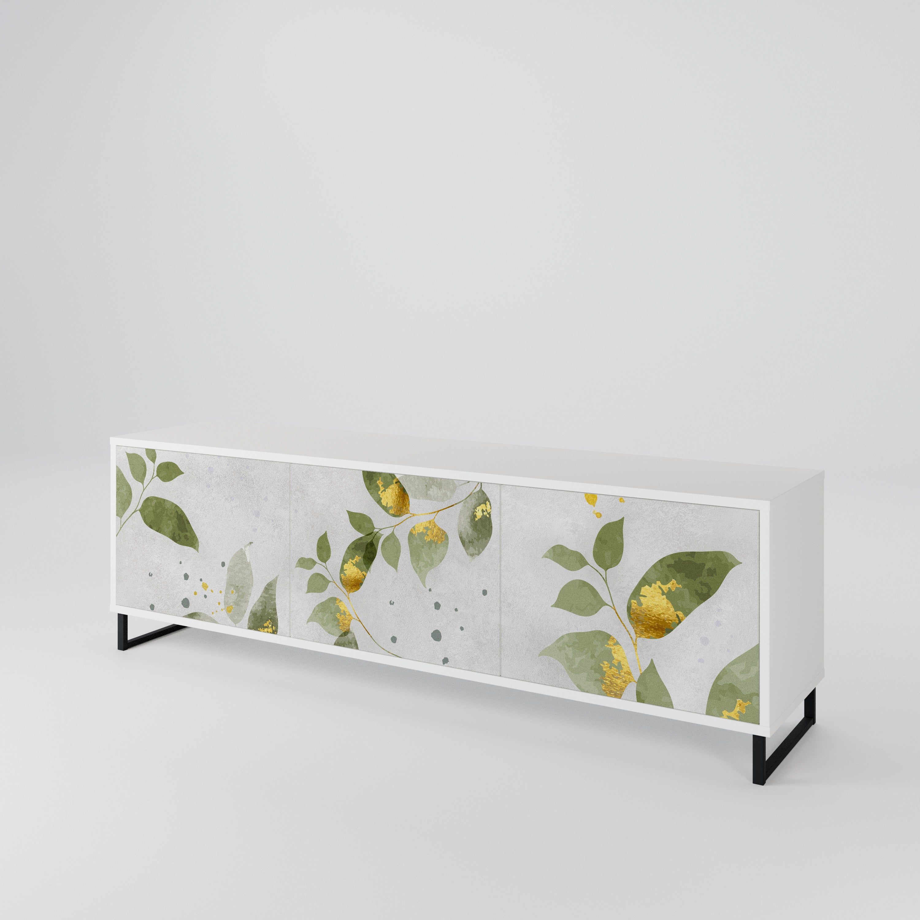 ELEGANT BOTANICS Třídveřový TV stolek