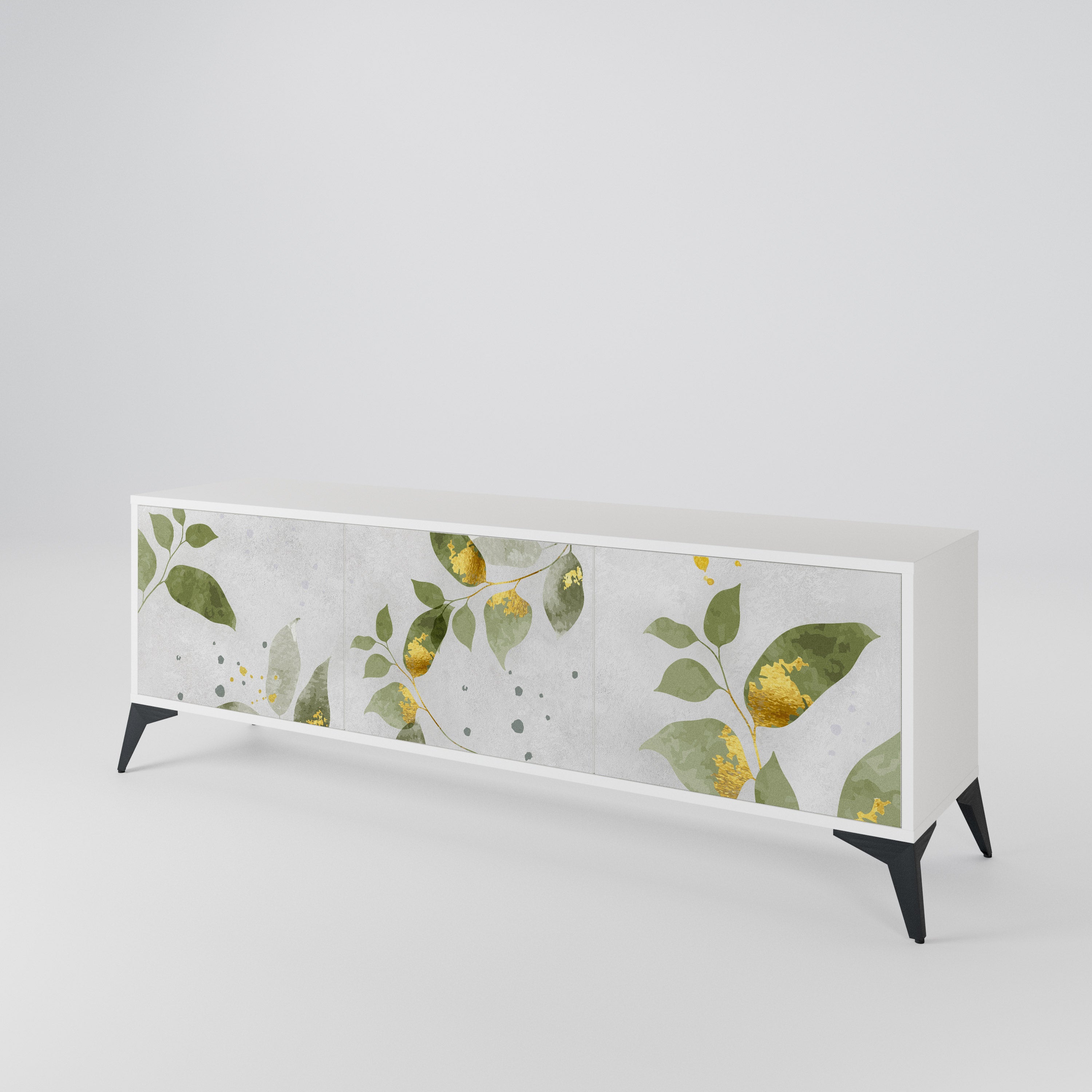 ELEGANT BOTANICS Třídveřový TV stolek
