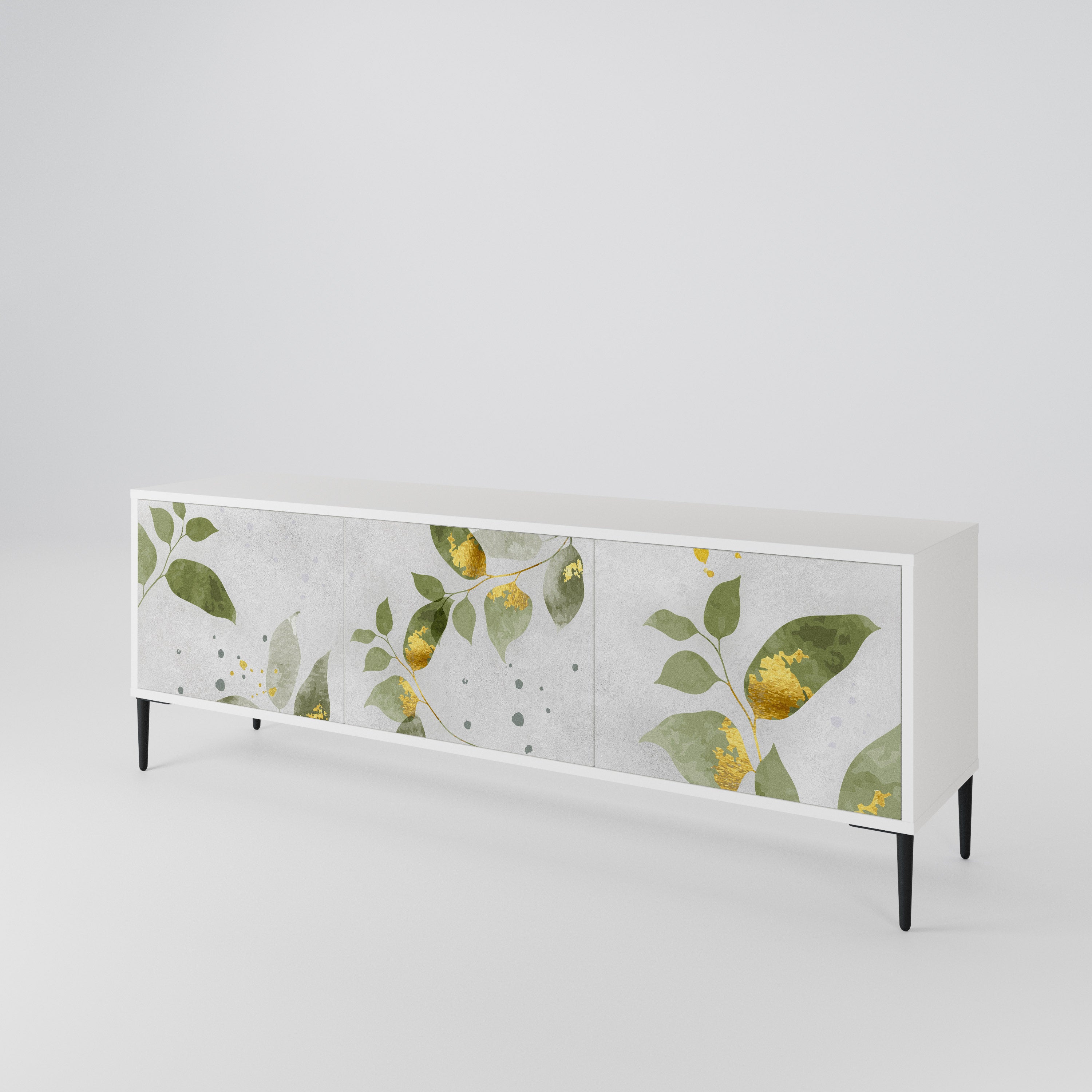 ELEGANT BOTANICS Třídveřový TV stolek