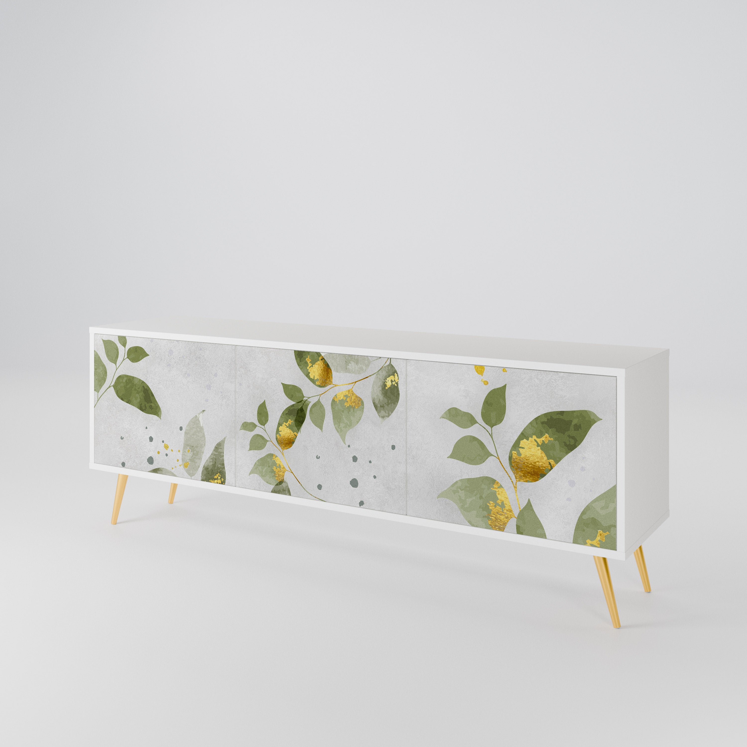 ELEGANT BOTANICS Třídveřový TV stolek